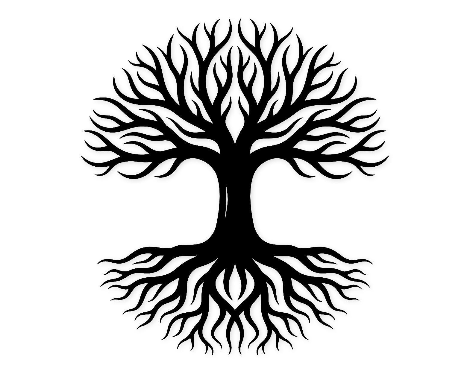 Tree Of Life Svg Png: Bold Silhouette Design For Crafts