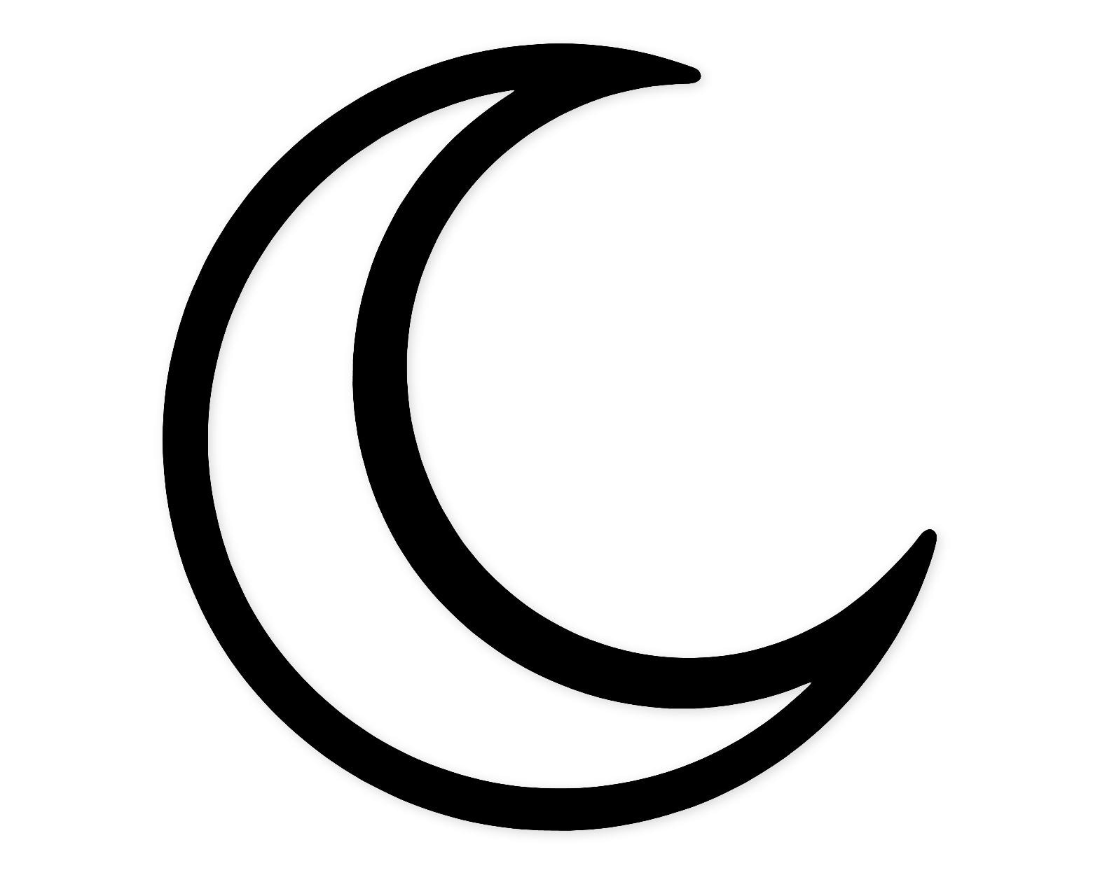 Crescent Moon Svg Png: High Contrast Cut File For T-Shirts