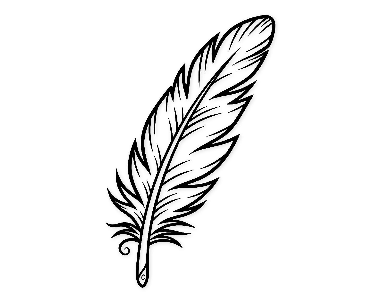 Feather Of Peace Svg Png: Cut Ready Digital Design For Cricut Silhouette