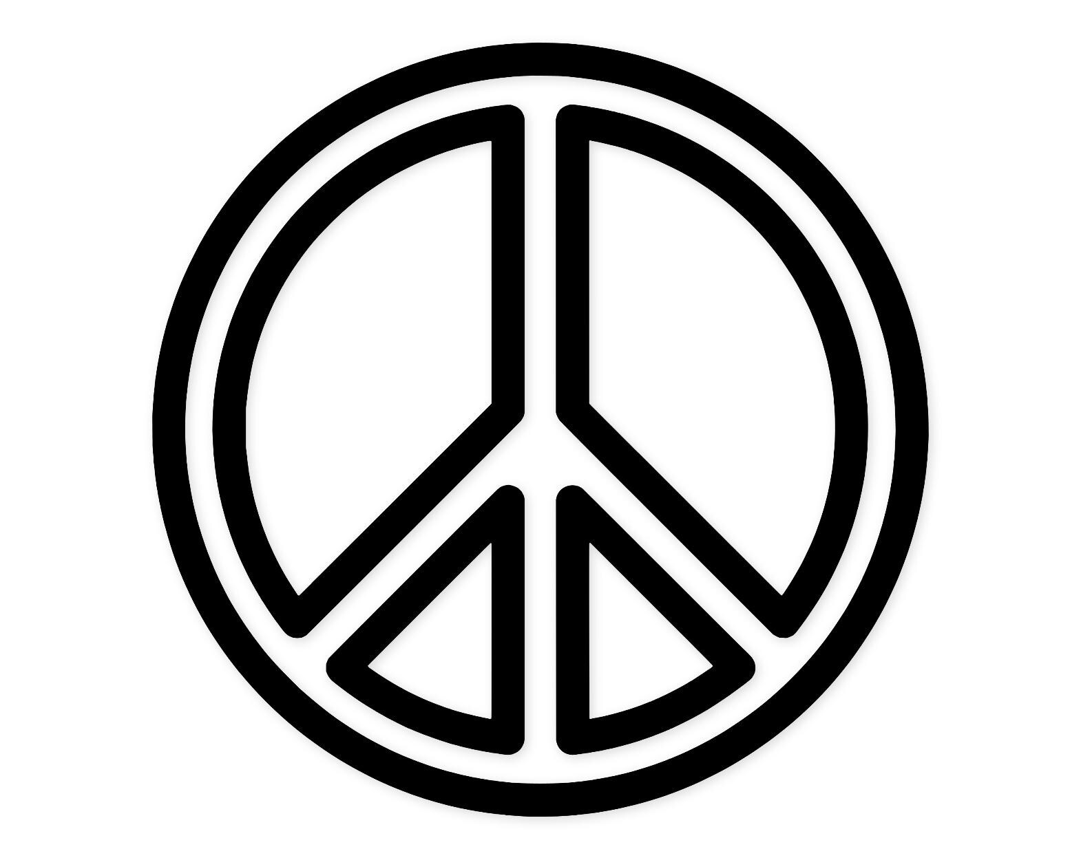 Peace Symbol Outline Svg Png: Cut Ready Digital Design For Cricut Silhouette