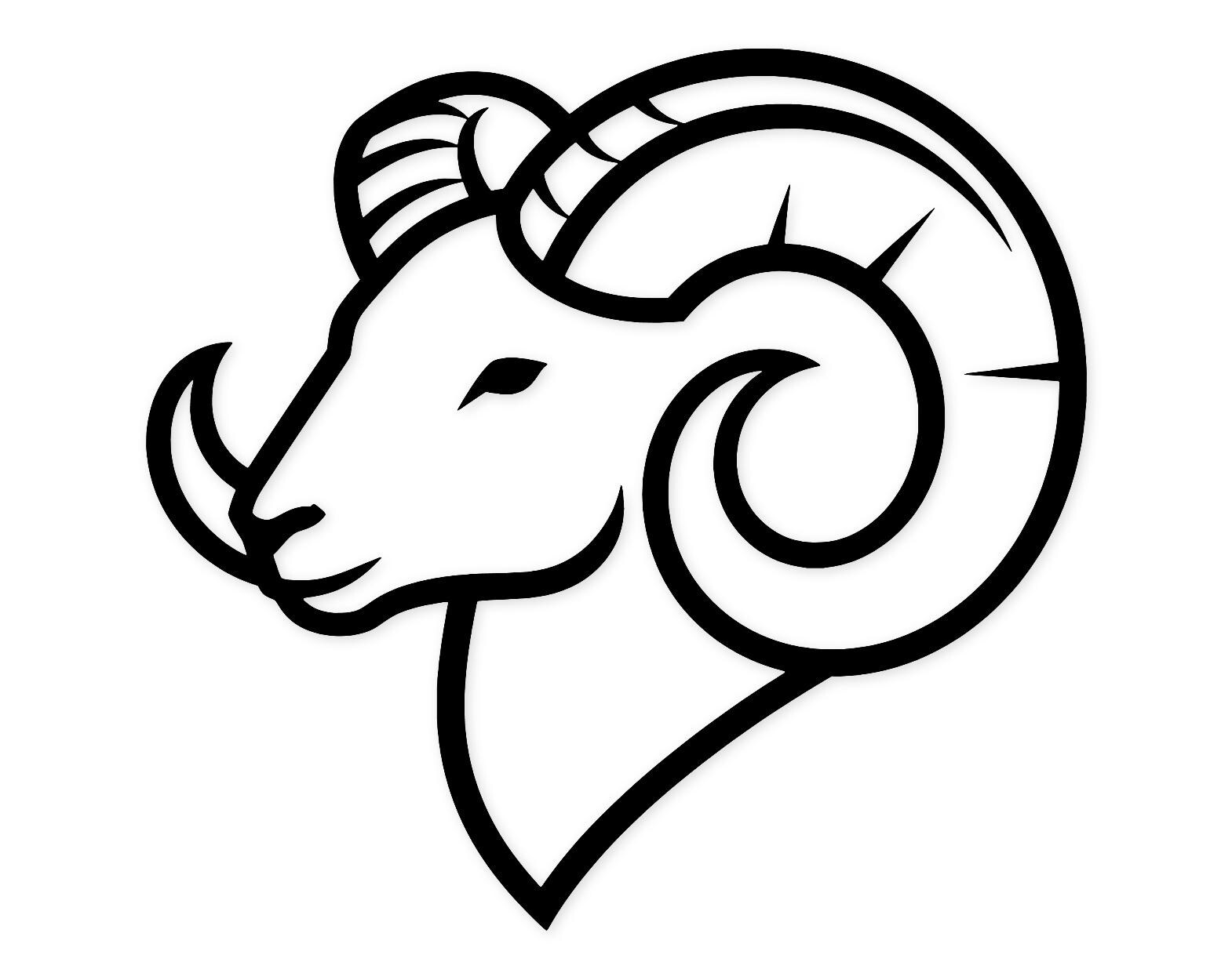 Aries Ram Icon Svg Png: Cut Ready Digital Design For Cricut Silhouette