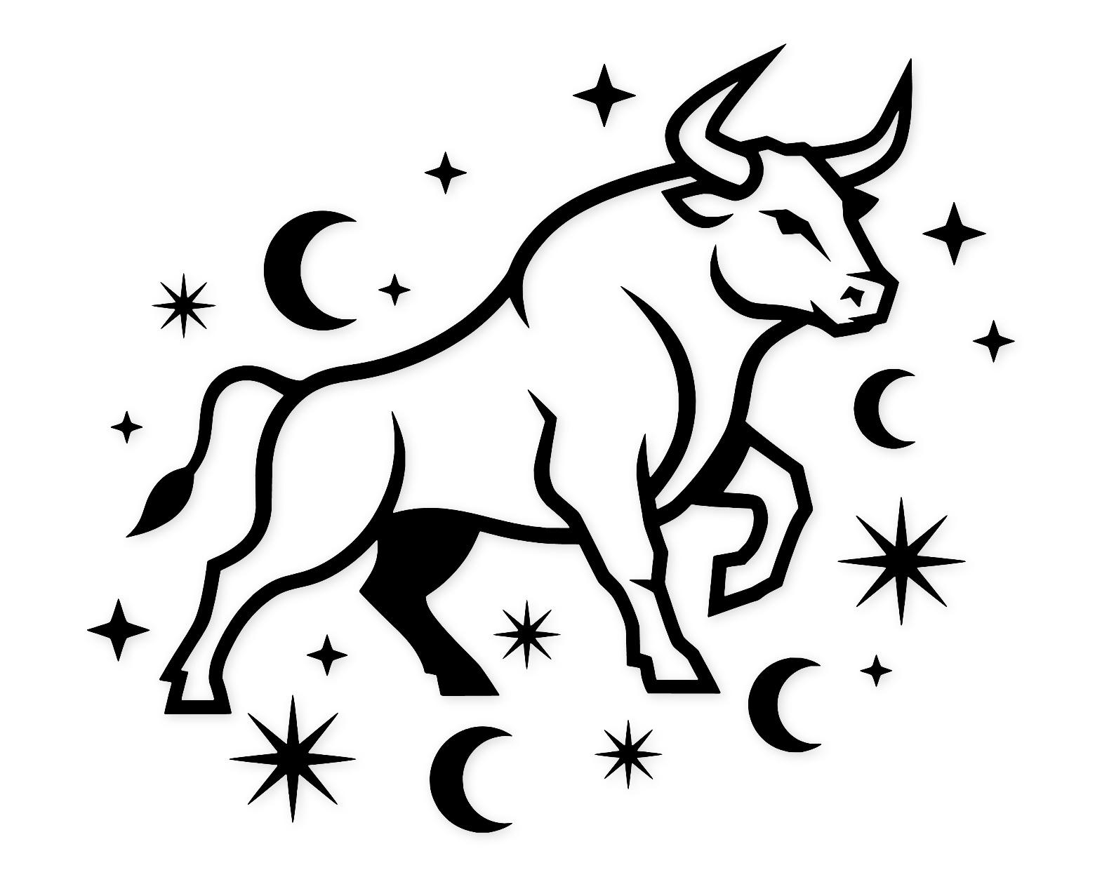 Taurus Scene Svg Png: Bold Design For Astrology Lovers