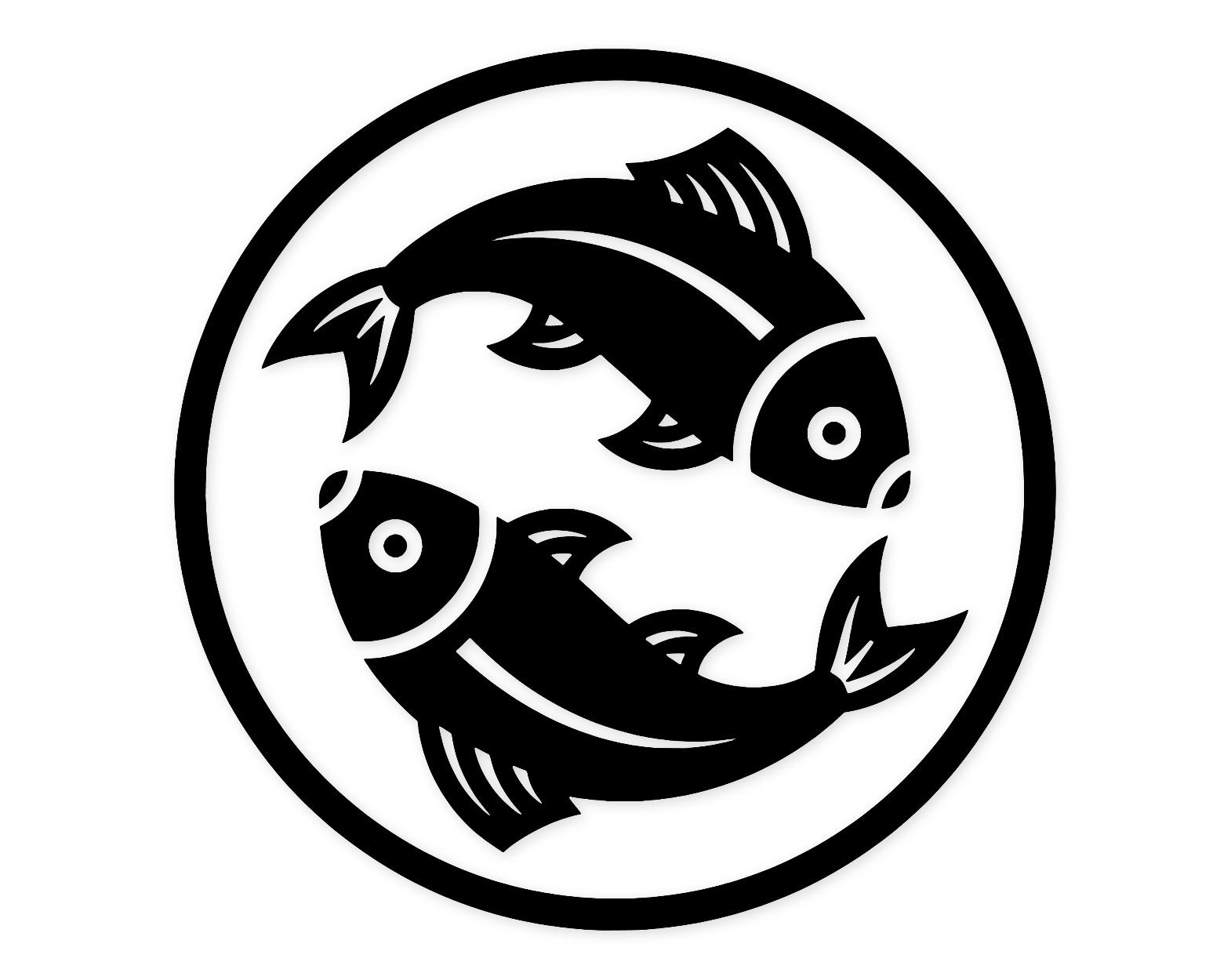 Pisces Fishes Svg Png: Cut Ready Digital Design For Cricut Silhouette