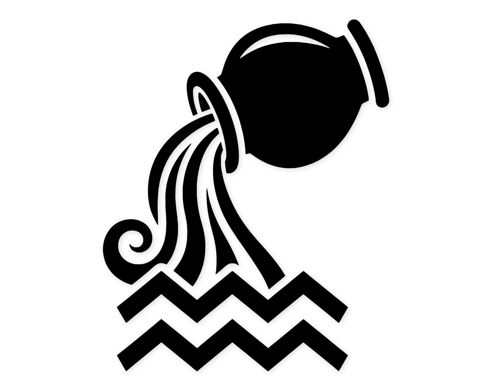 Aquarius Waves Svg Png: Cut Ready Digital Design For Cricut Silhouette