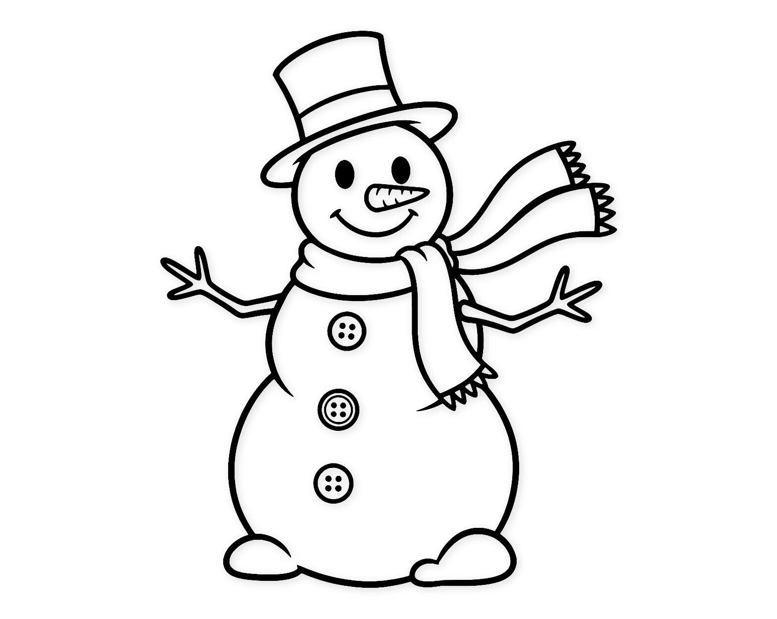Snowman Icon Svg Png: Minimalist Design For Holiday Crafts