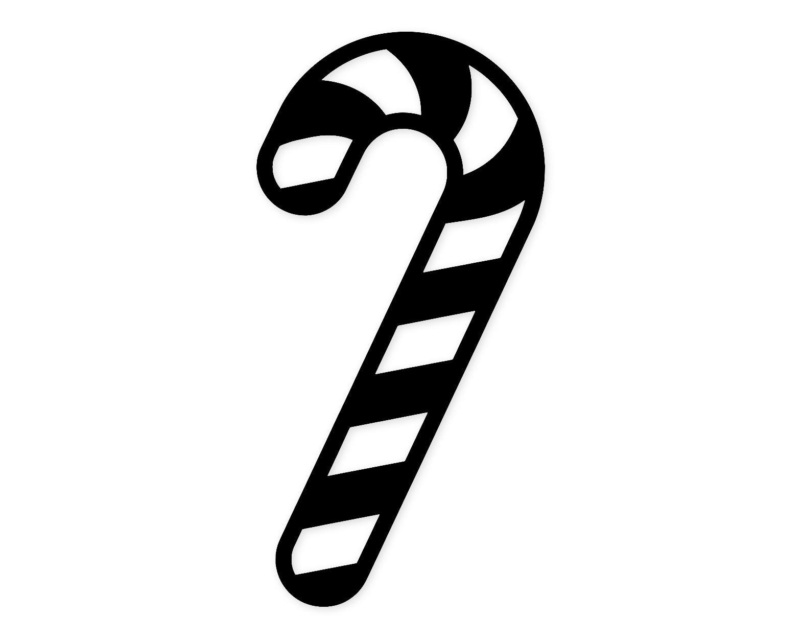 Candy Cane Stripe Svg Png: Bold Line Art For Holiday Crafts