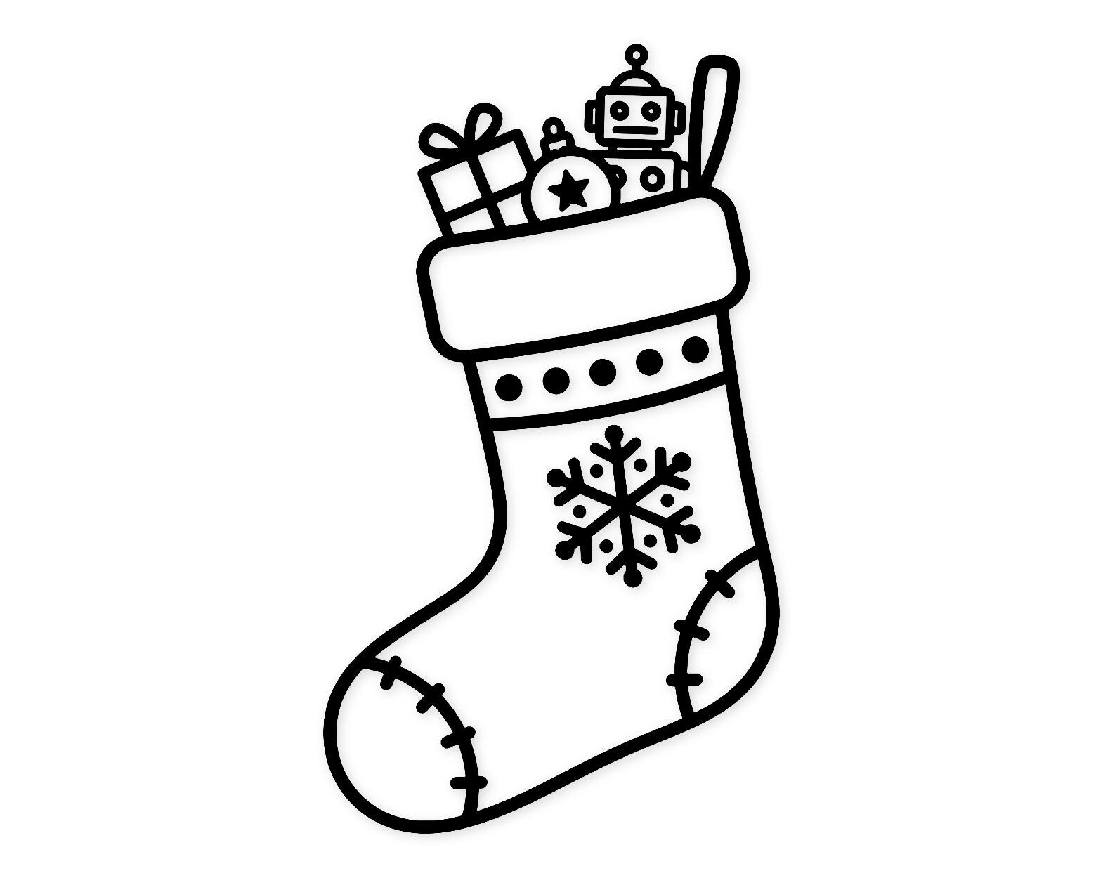 Stocking Stuffer Svg Png: Bold Snowflake Design For Crafts