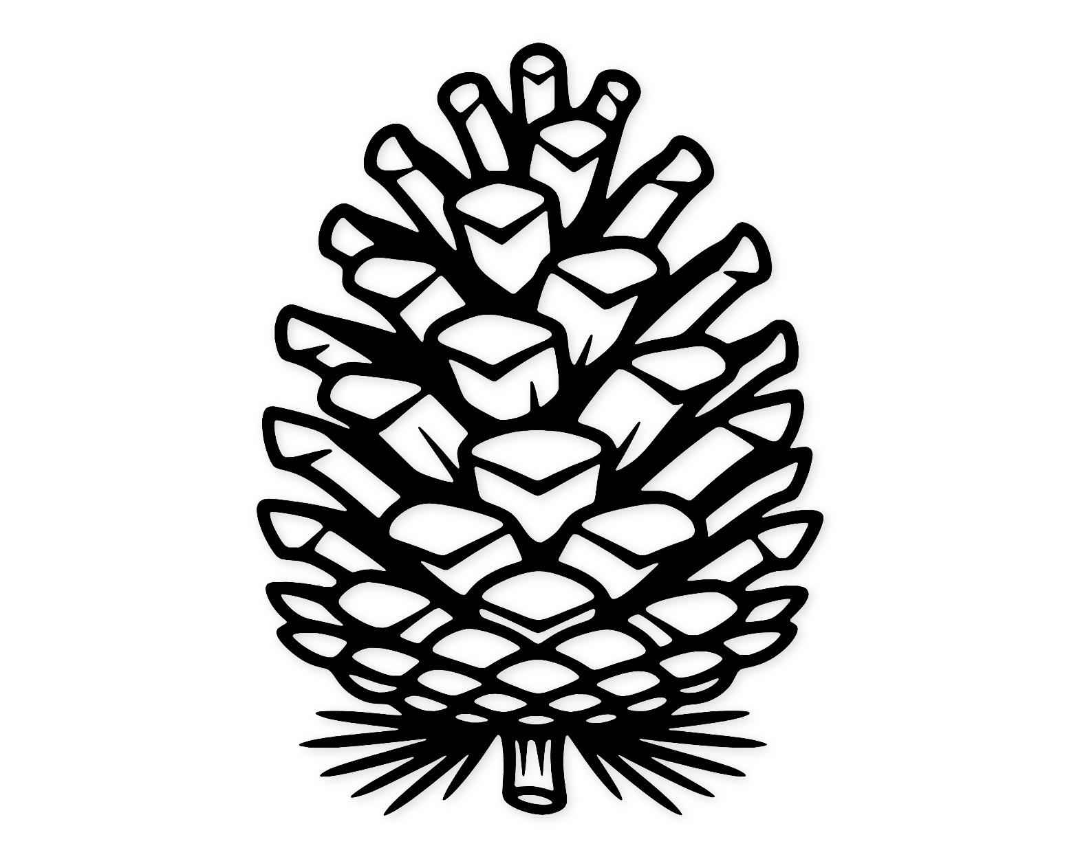 Pine Cone Art Svg Png: Cut Ready Digital Design For Cricut Silhouette