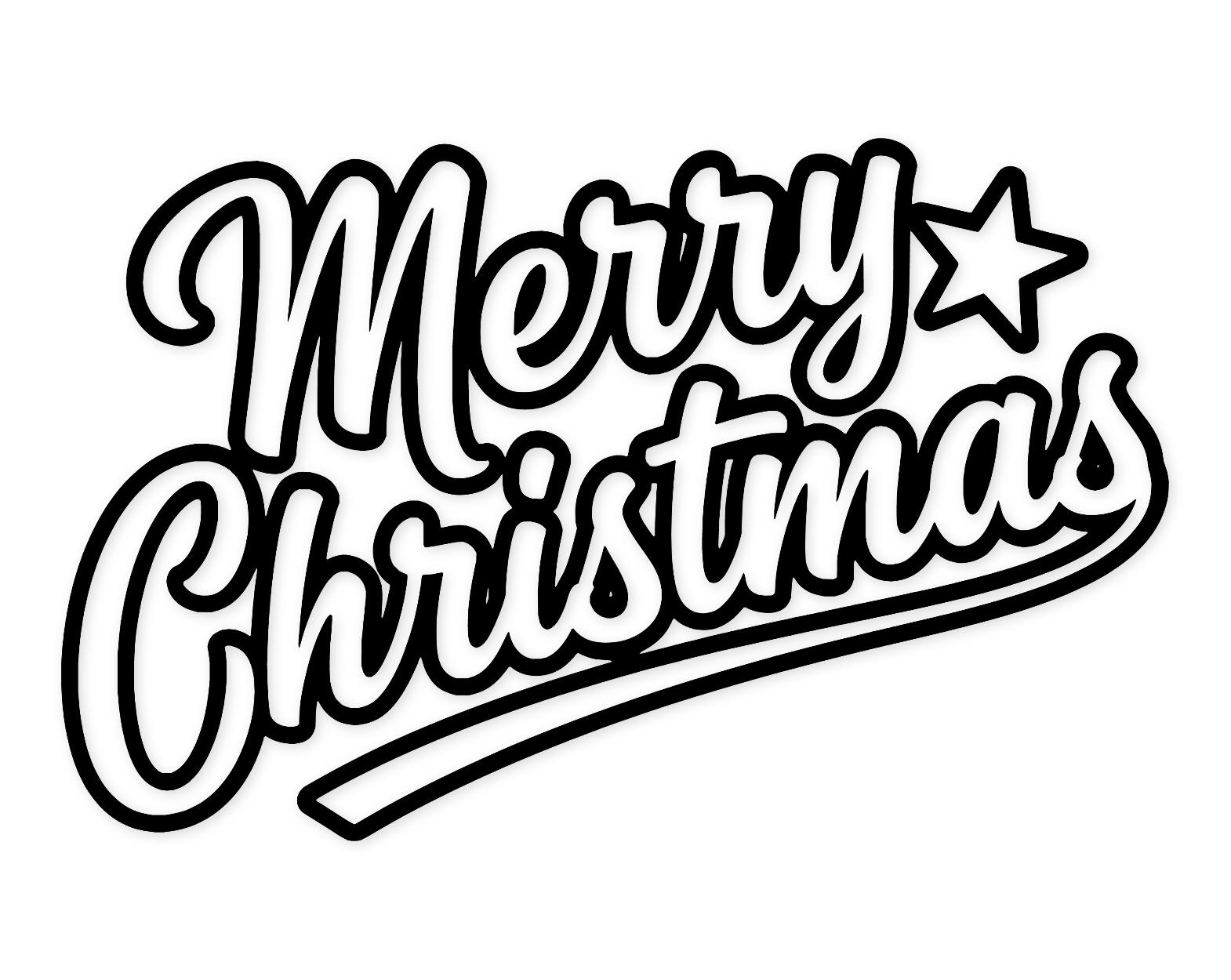 Merry Christmas Text Svg Png: Cut Ready Digital Design For Cricut Silhouette