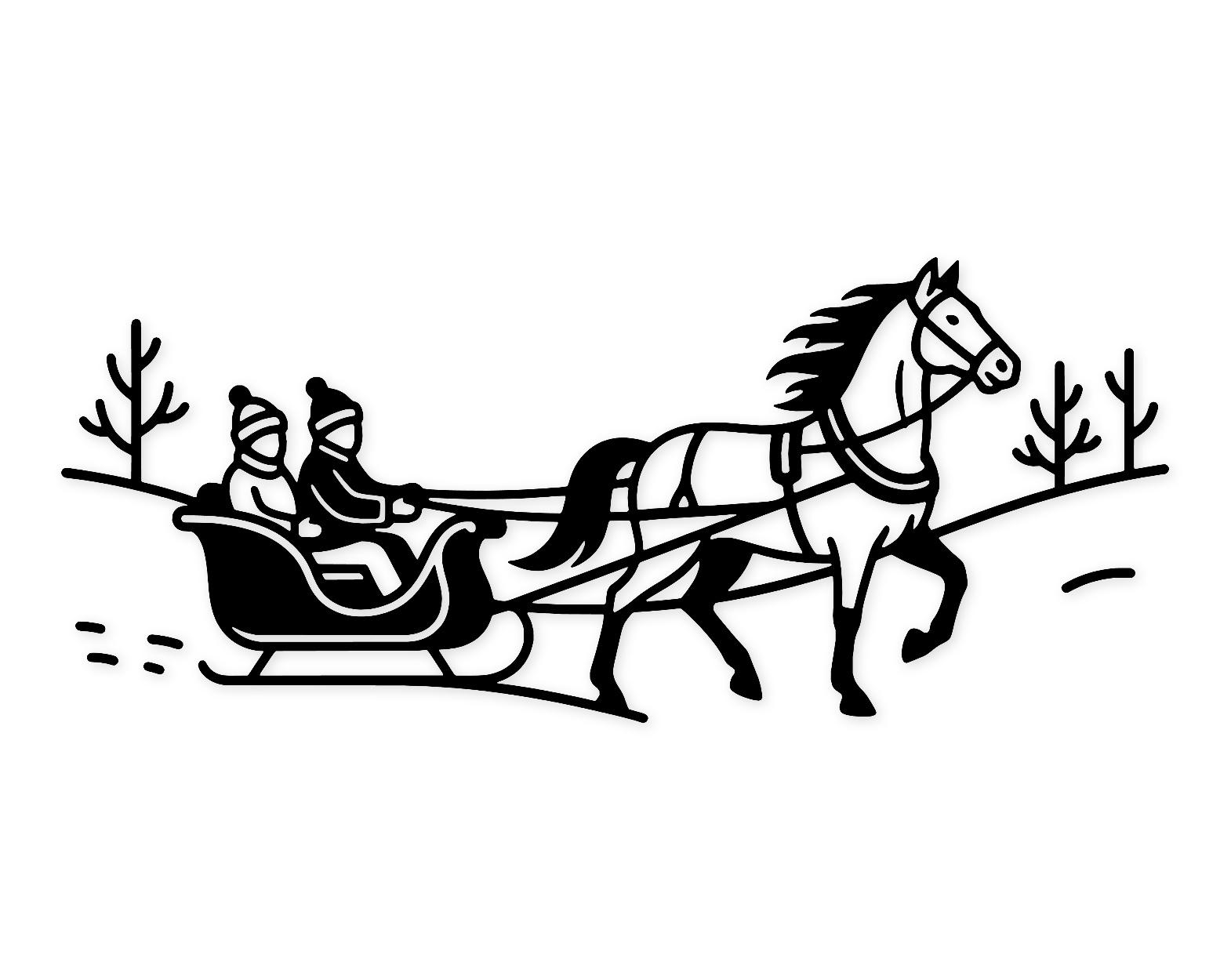 Sleigh Ride Svg Png: Elegant Cut File For Crafting