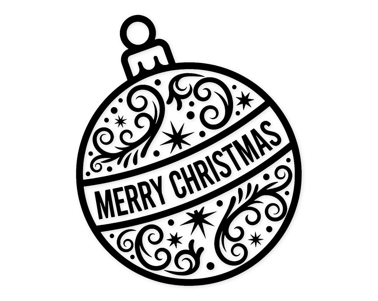 Ornament Design Svg Png: Bold Clean Cut File For Christmas Decor