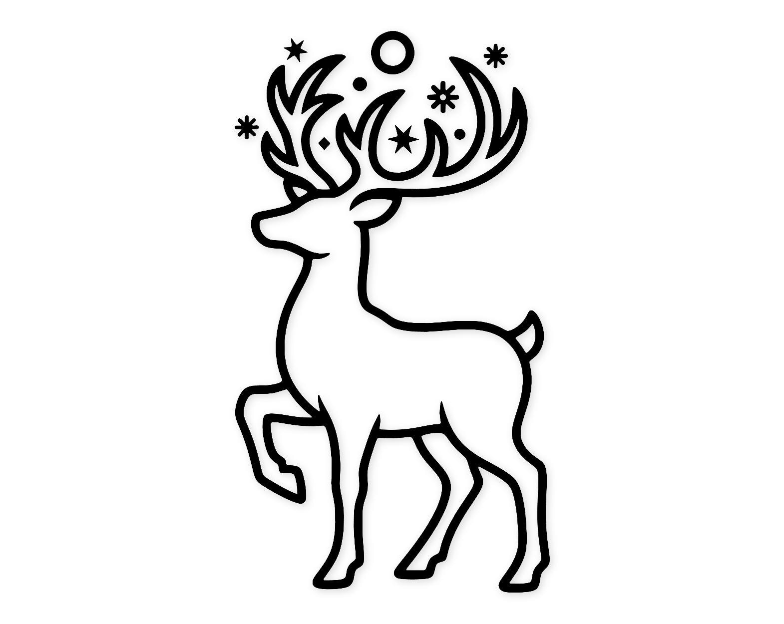 Reindeer Silhouette Svg Png: Cut Ready Digital Design For Cricut Silhouette