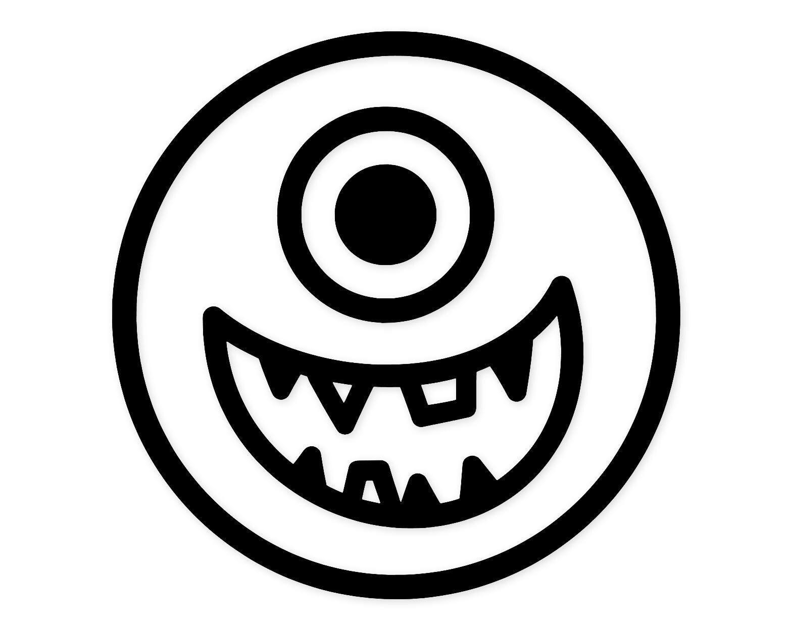 Monster Face Svg Png: Bold Design For Stickers