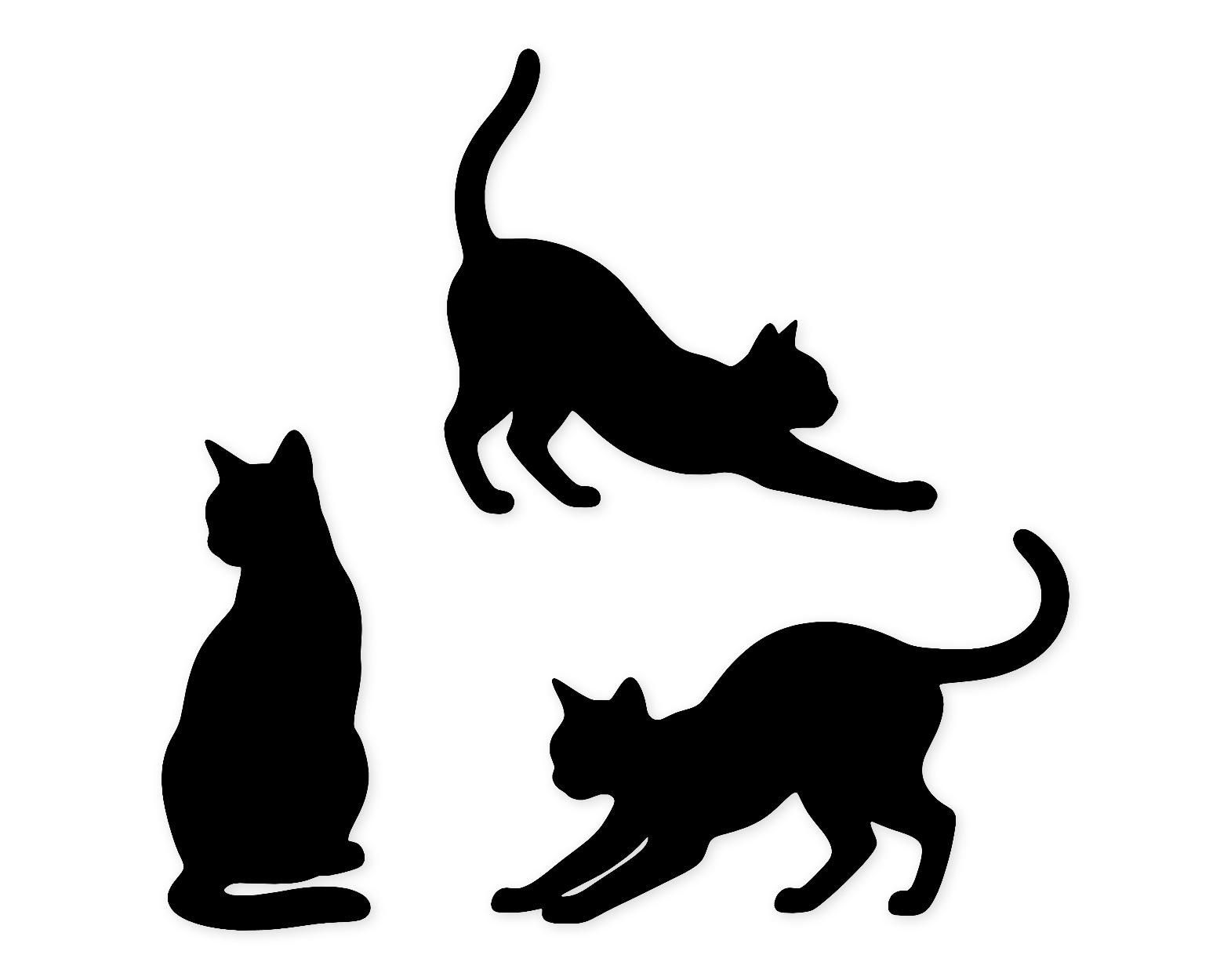 Cat Silhouette Svg Png: Bold Black Designs For Crafting