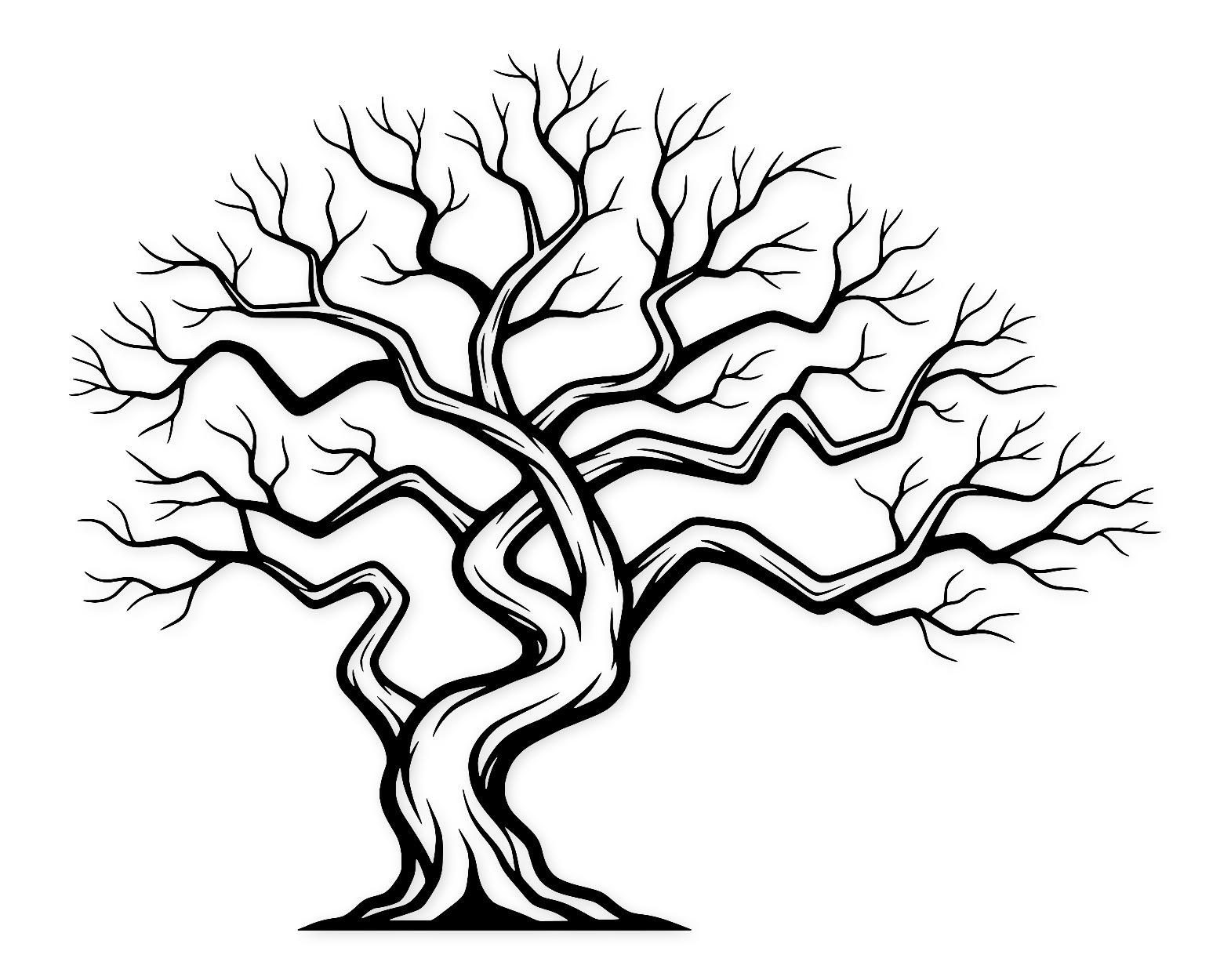 Eerie Tree Svg Png: Cut Ready Digital Design For Cricut Silhouette