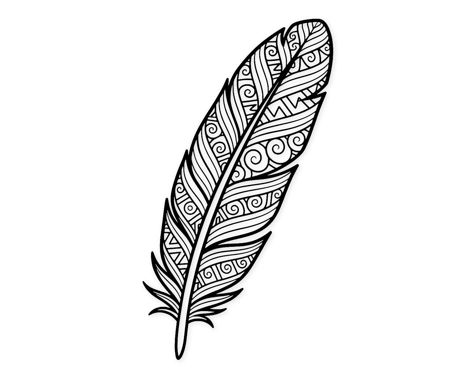 Native American Feather Svg Png: Elegant Design For Crafts