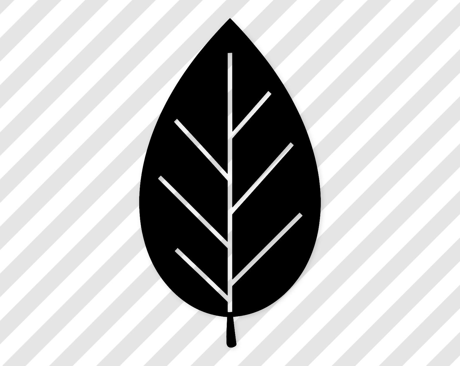 Leaf Silhouette Svg: Bold Design For Home Decor