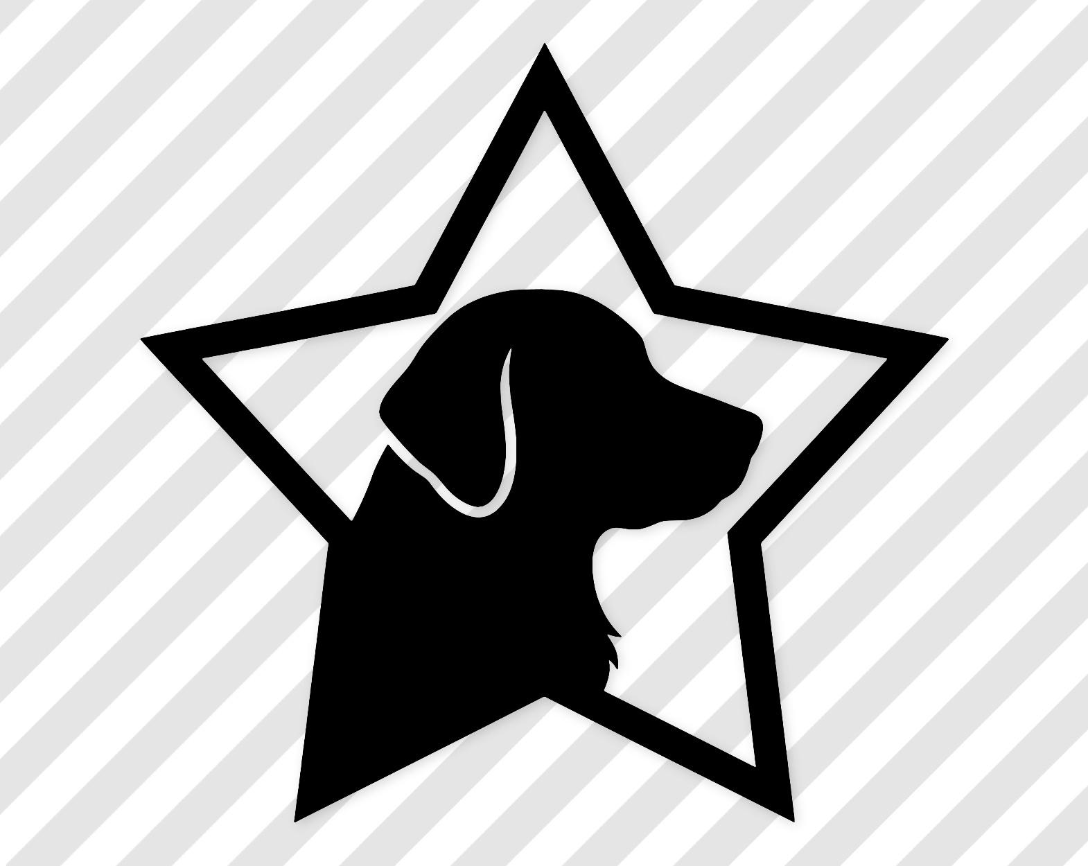 Golden Retriever Svg: Bold Star Design For T-Shirts
