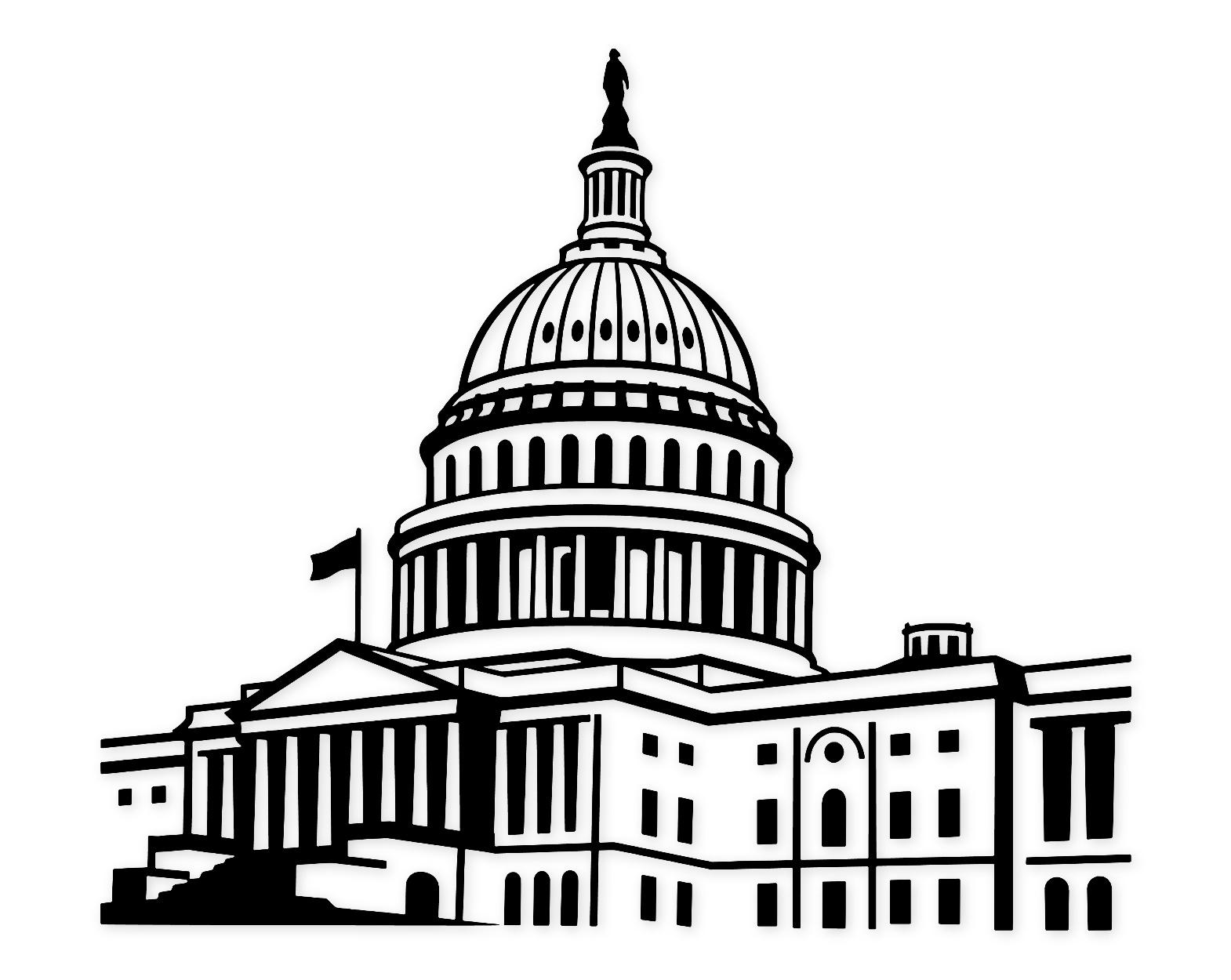 Capitol Building Icon Svg Png: Bold Design For Stickers And Wall Art