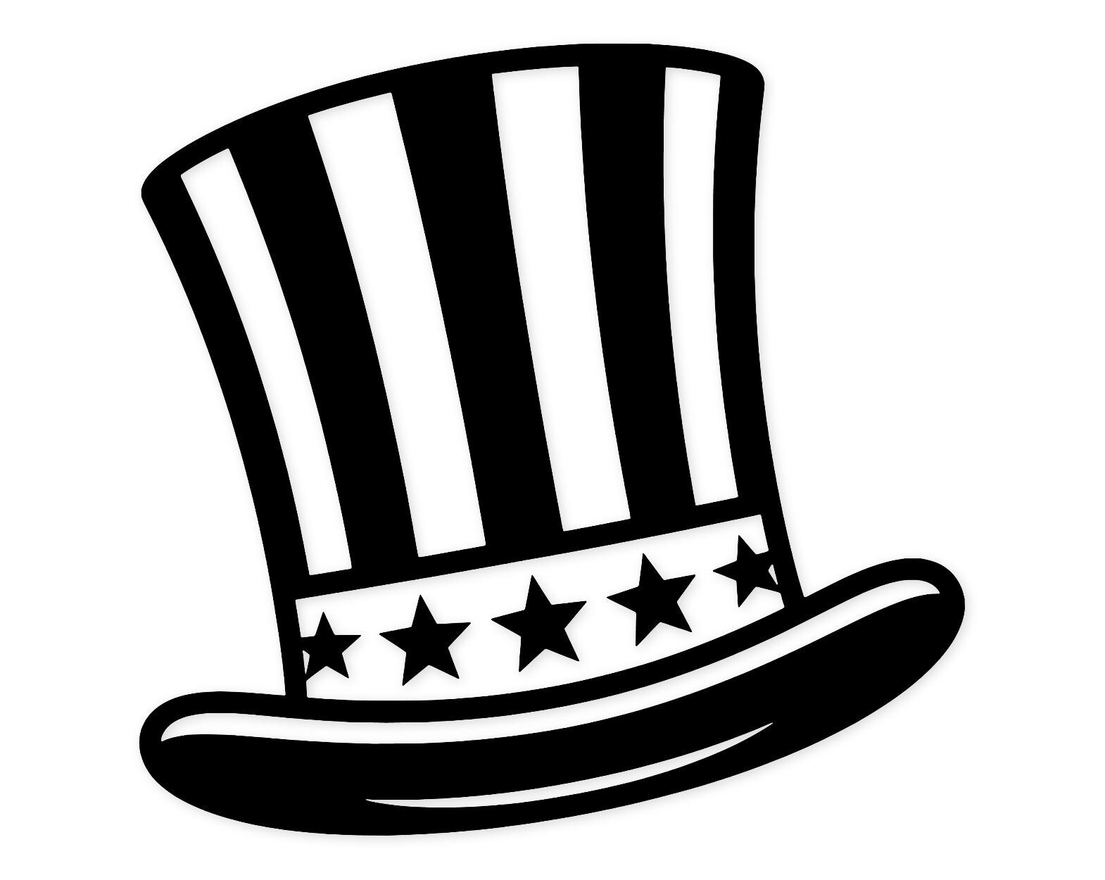 Uncle Sam Hat Svg Png: Bold High Contrast Design For Cricut