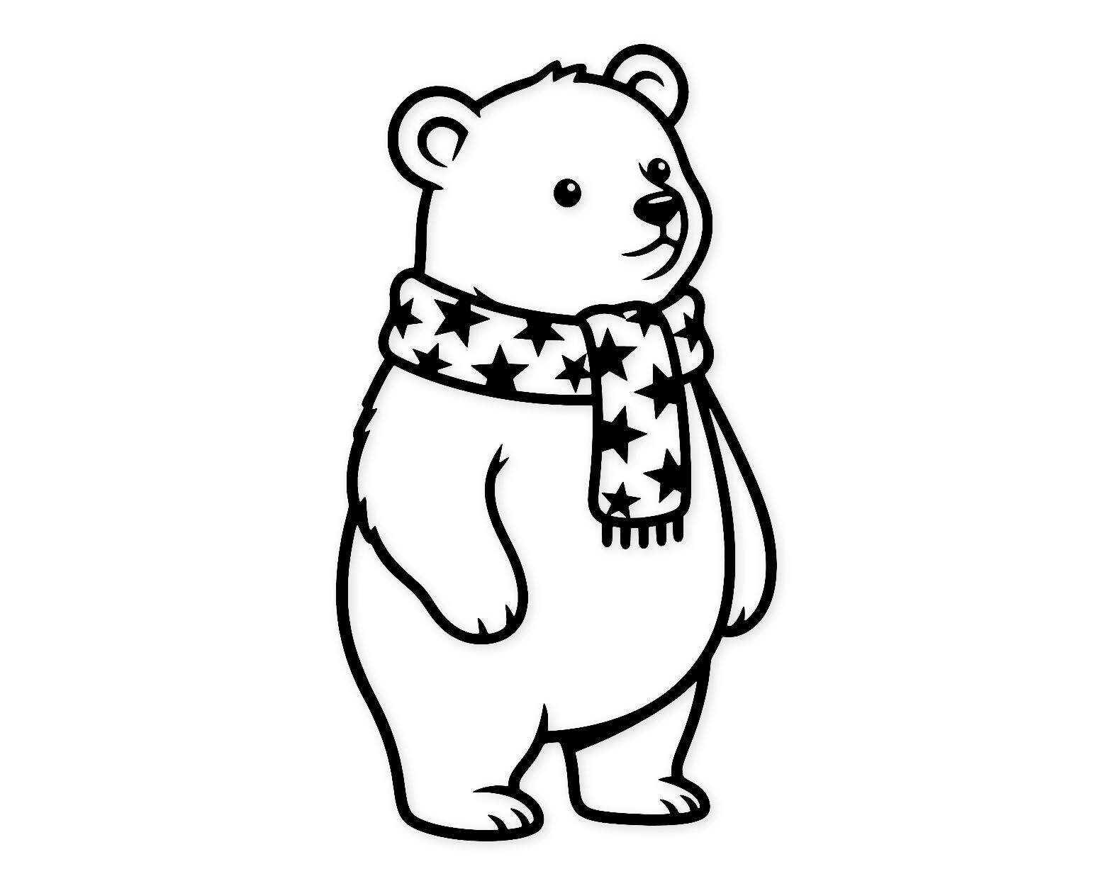 Bear Cub Svg Png: Cut Ready Digital Design For Cricut Silhouette