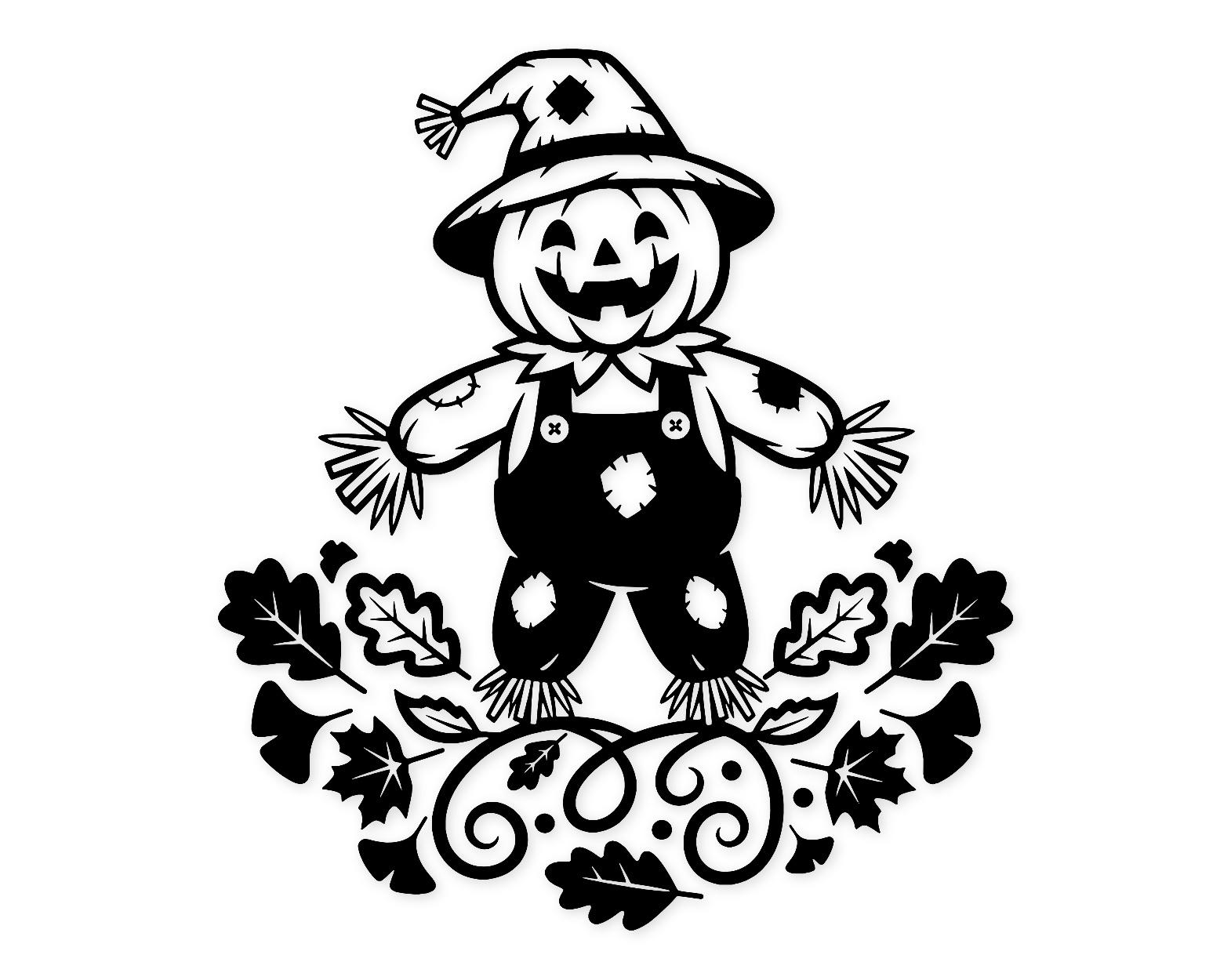 Scarecrow's Autumn Svg Png: Cut Ready Digital Design For Cricut Silhouette