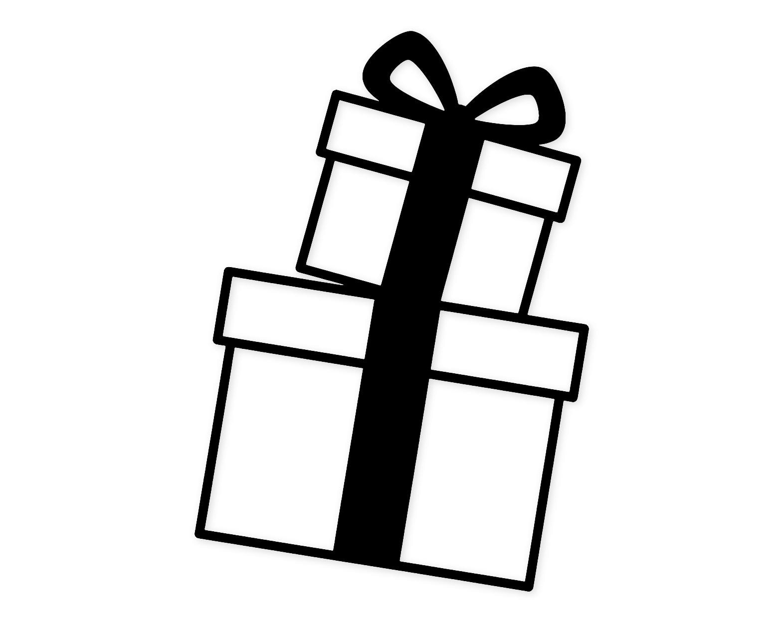 Gift Box Duo Svg Png: Cut Ready Digital Design For Cricut Silhouette