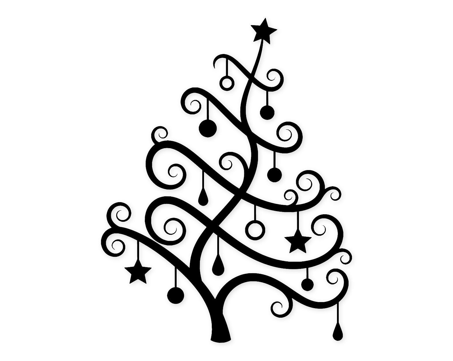 Christmas Tree Icon Svg Png: Cut Ready Digital Design For Cricut Silhouette