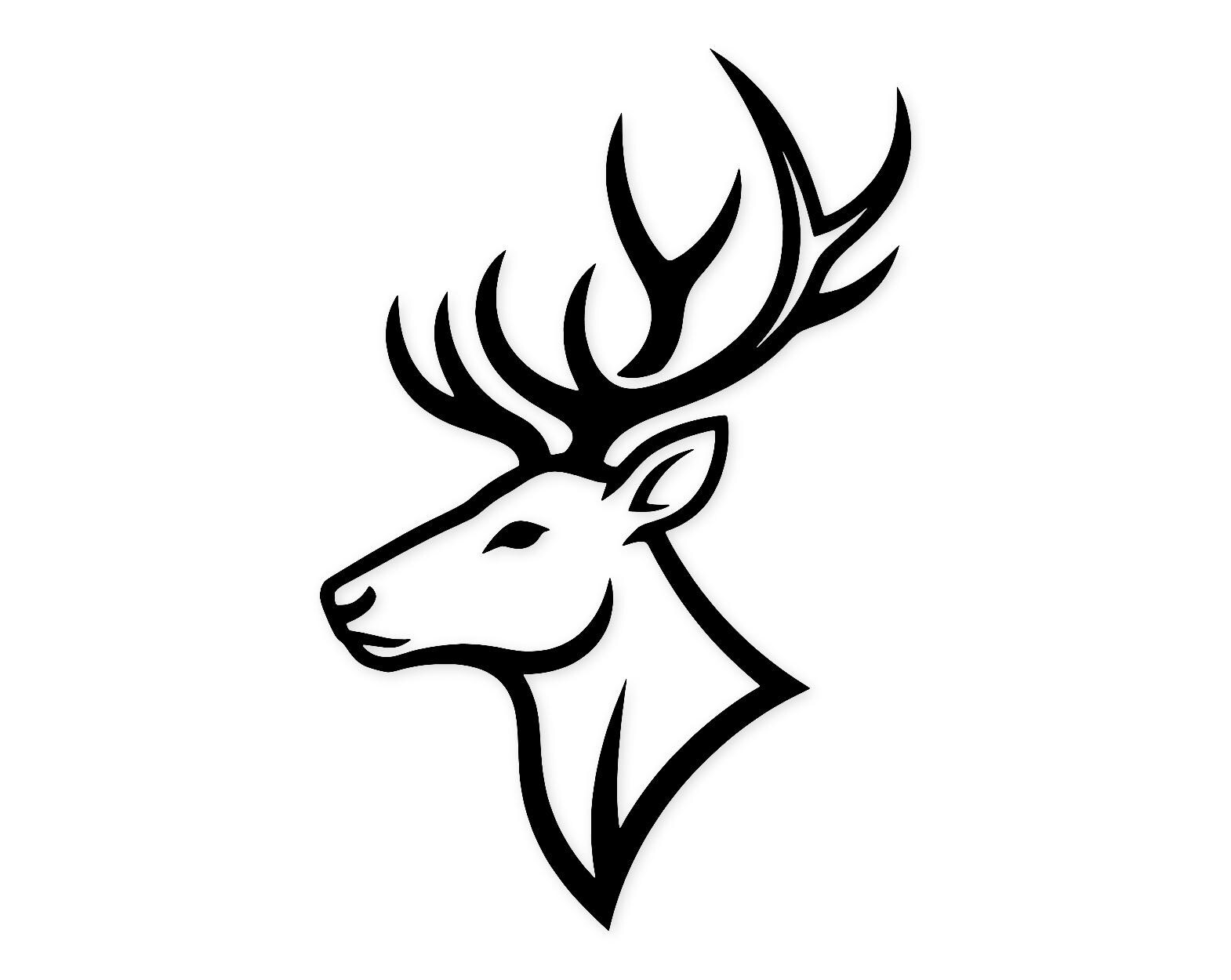 Reindeer Profile Svg Png: Cut Ready Digital Design For Cricut Silhouette