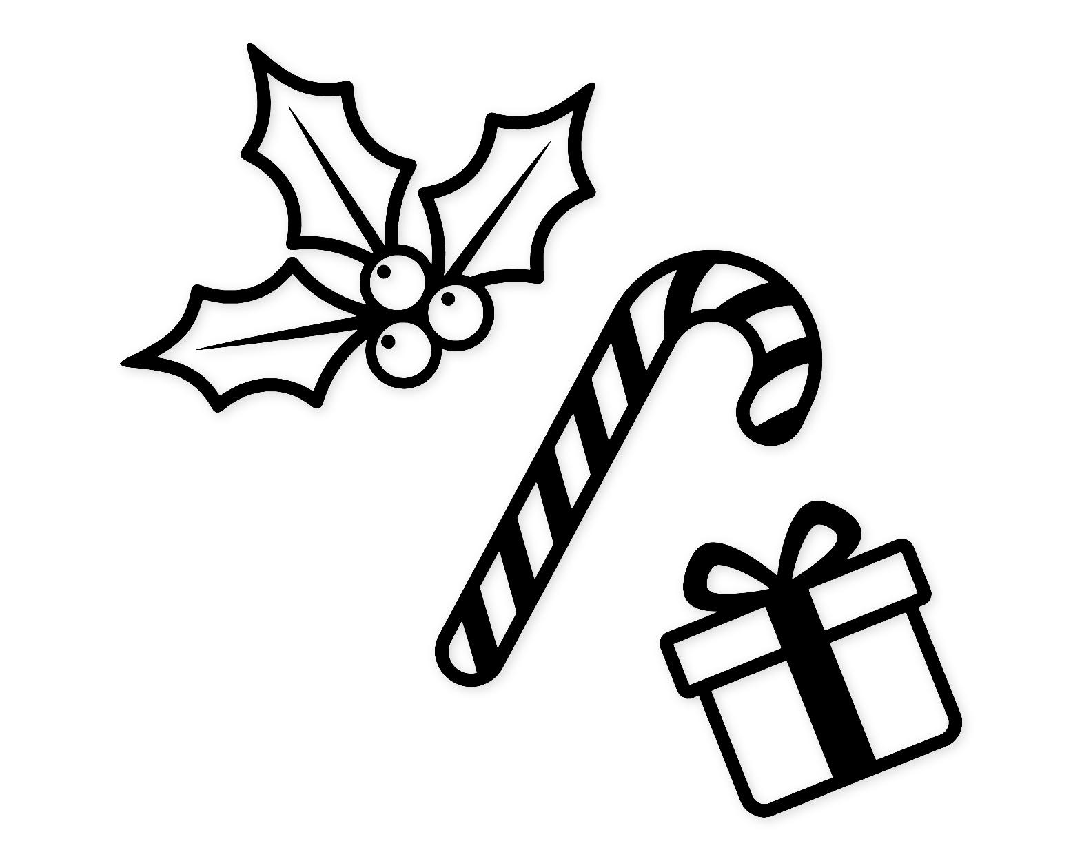 Christmas Corner Elements Svg Png: Bold Design For Holiday Crafts