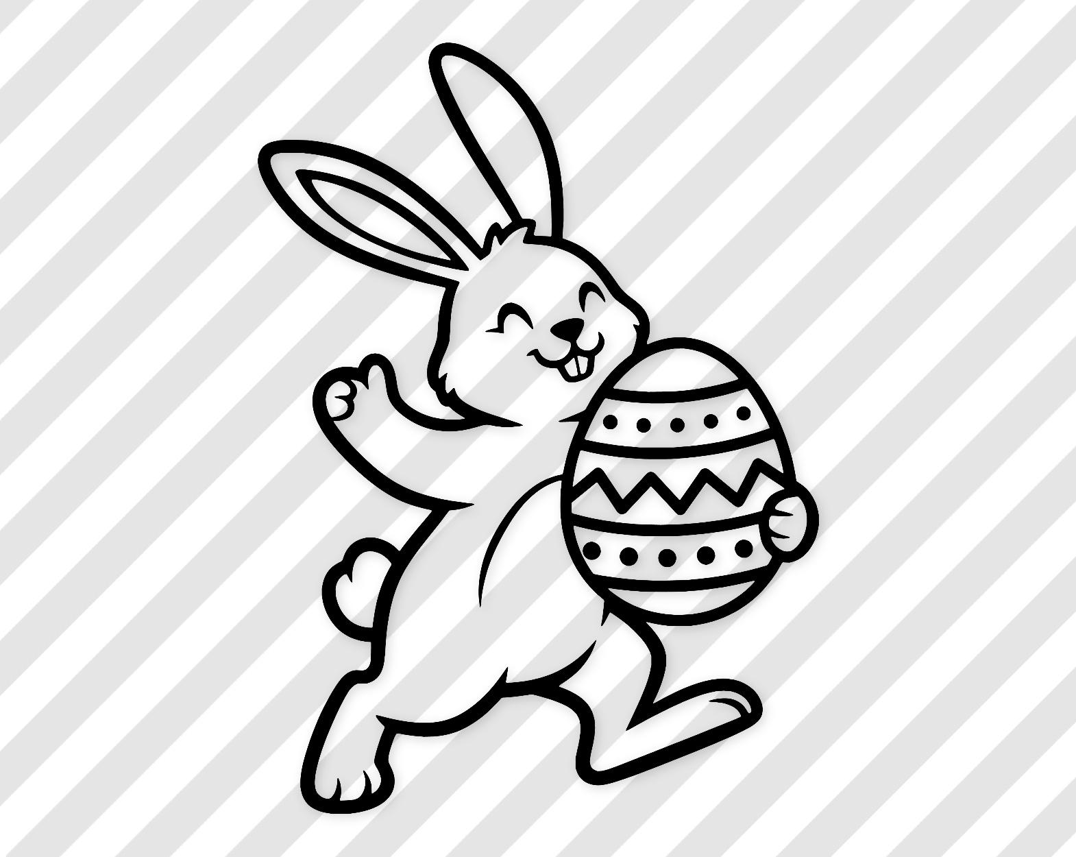 Bunny And Egg Svg: Whimsical Cut File For Easter Projects