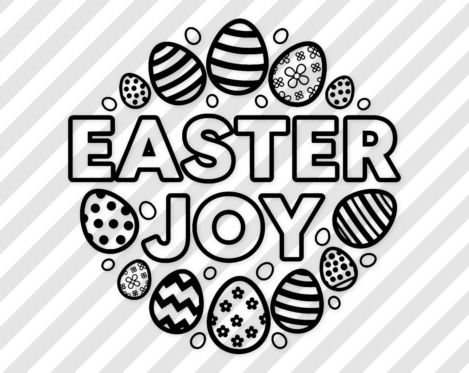 Easter Joy Svg: Bold Typography For Spring Celebrations