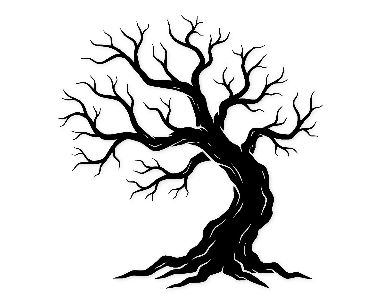 Creepy Tree Svg Png: Bold Design For Halloween Decor