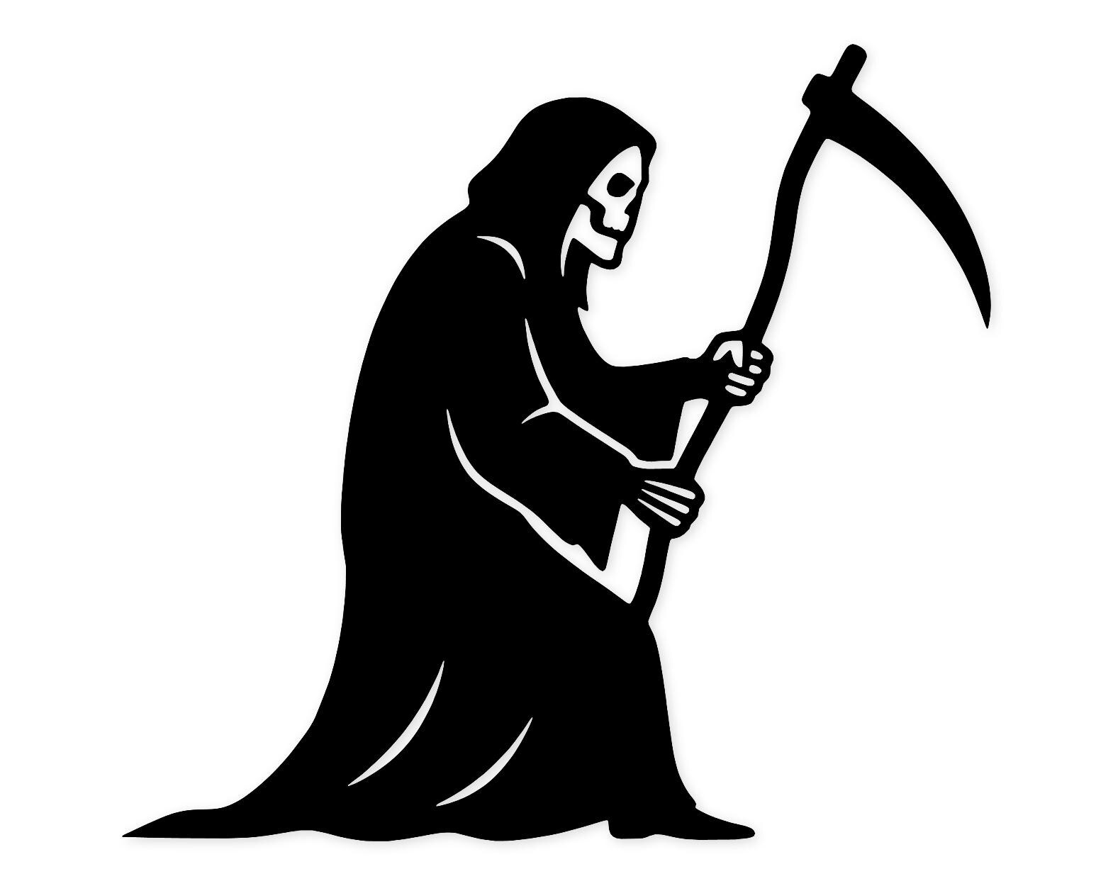Grim Reaper Silhouette Svg Png: Cut Ready Digital Design For Cricut Silhouette