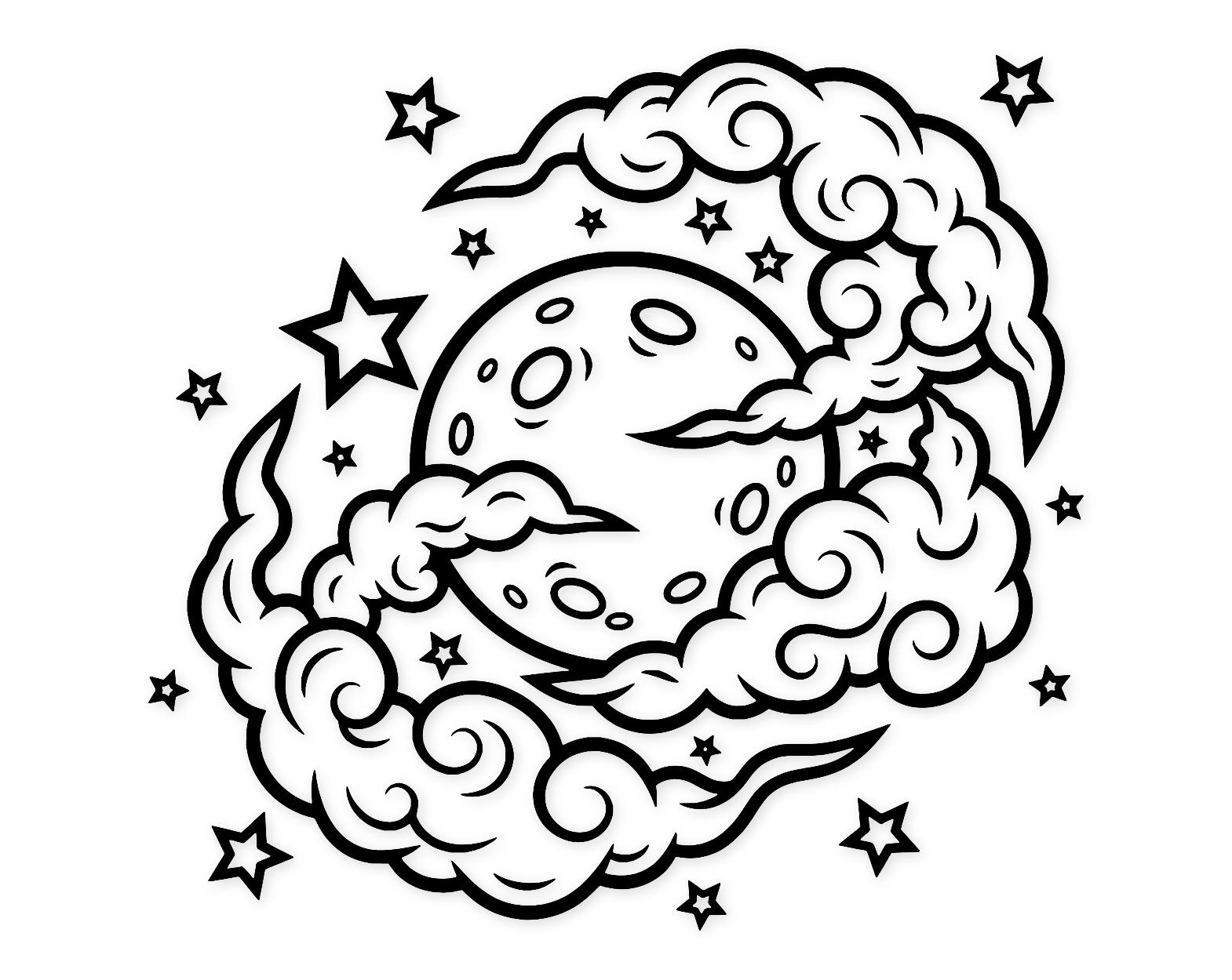 Full Moon Svg Png: Bold Design For Halloween Decor