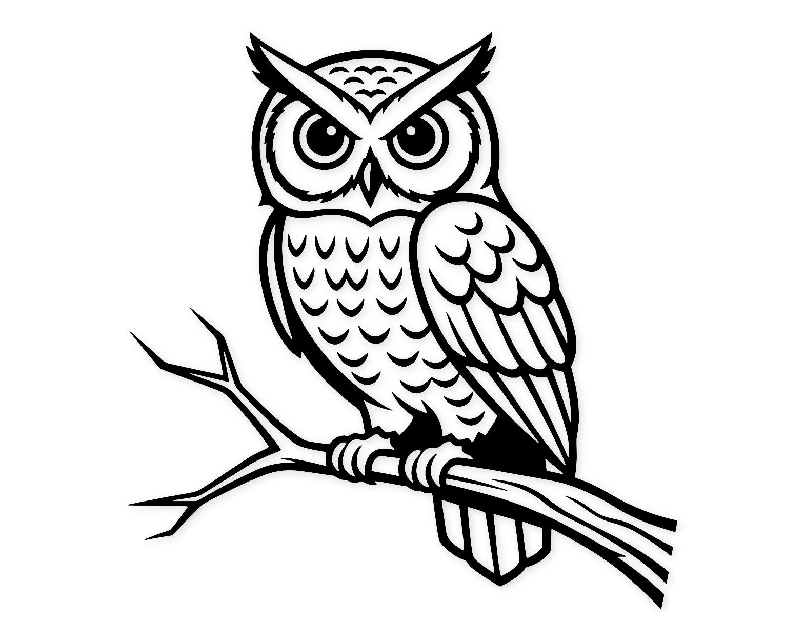 Eerie Owl Svg Png: Cut Ready Digital Design For Cricut Silhouette