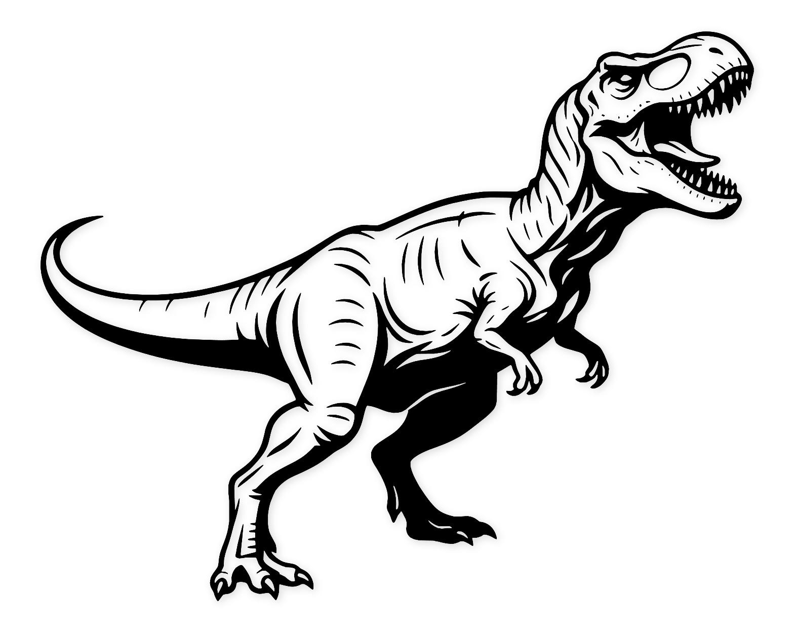 Roaring T-Rex Svg Png: Bold Silhouette For Crafts