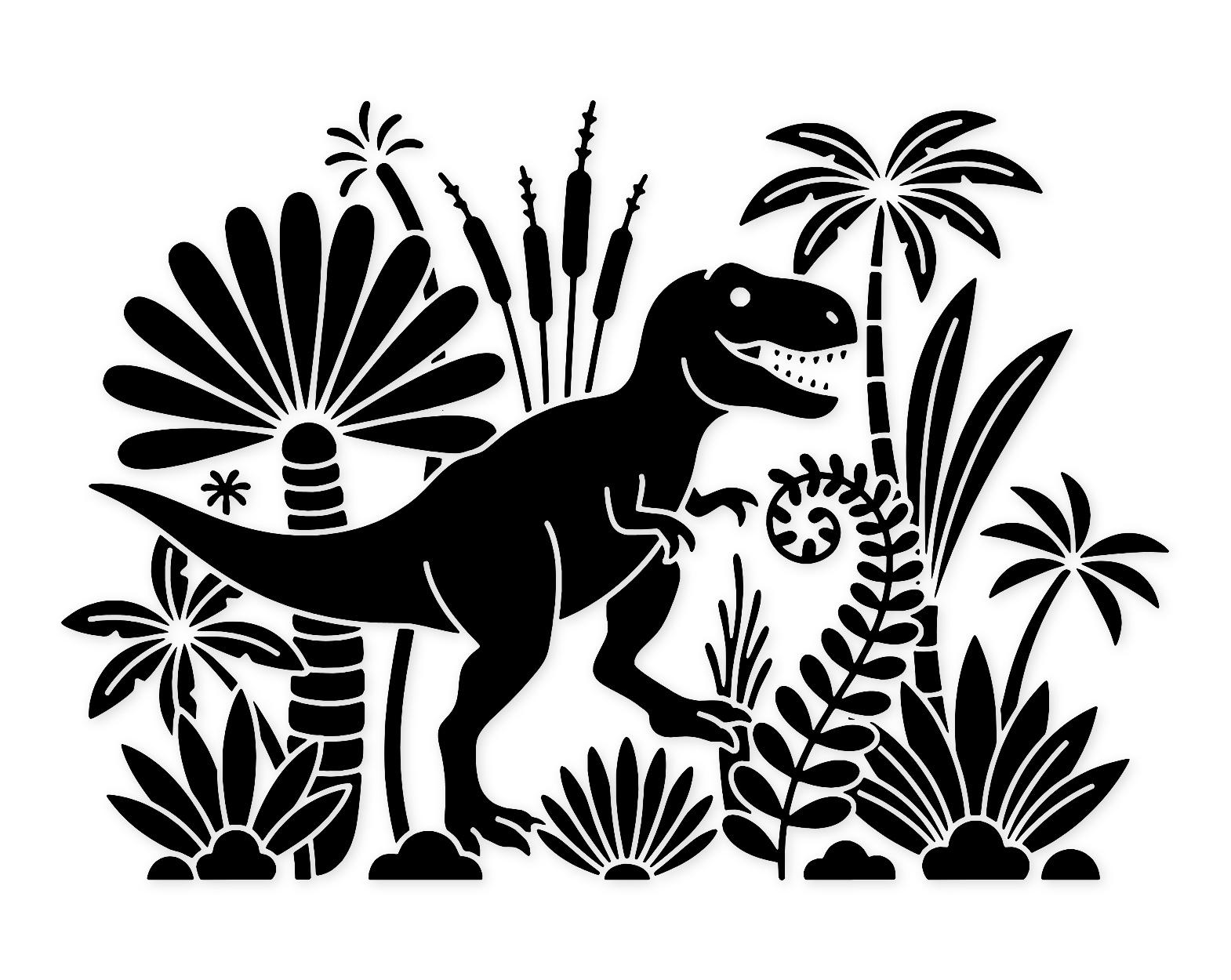 Dino Adventures Svg Png: Bold Cut File For Kids' Projects