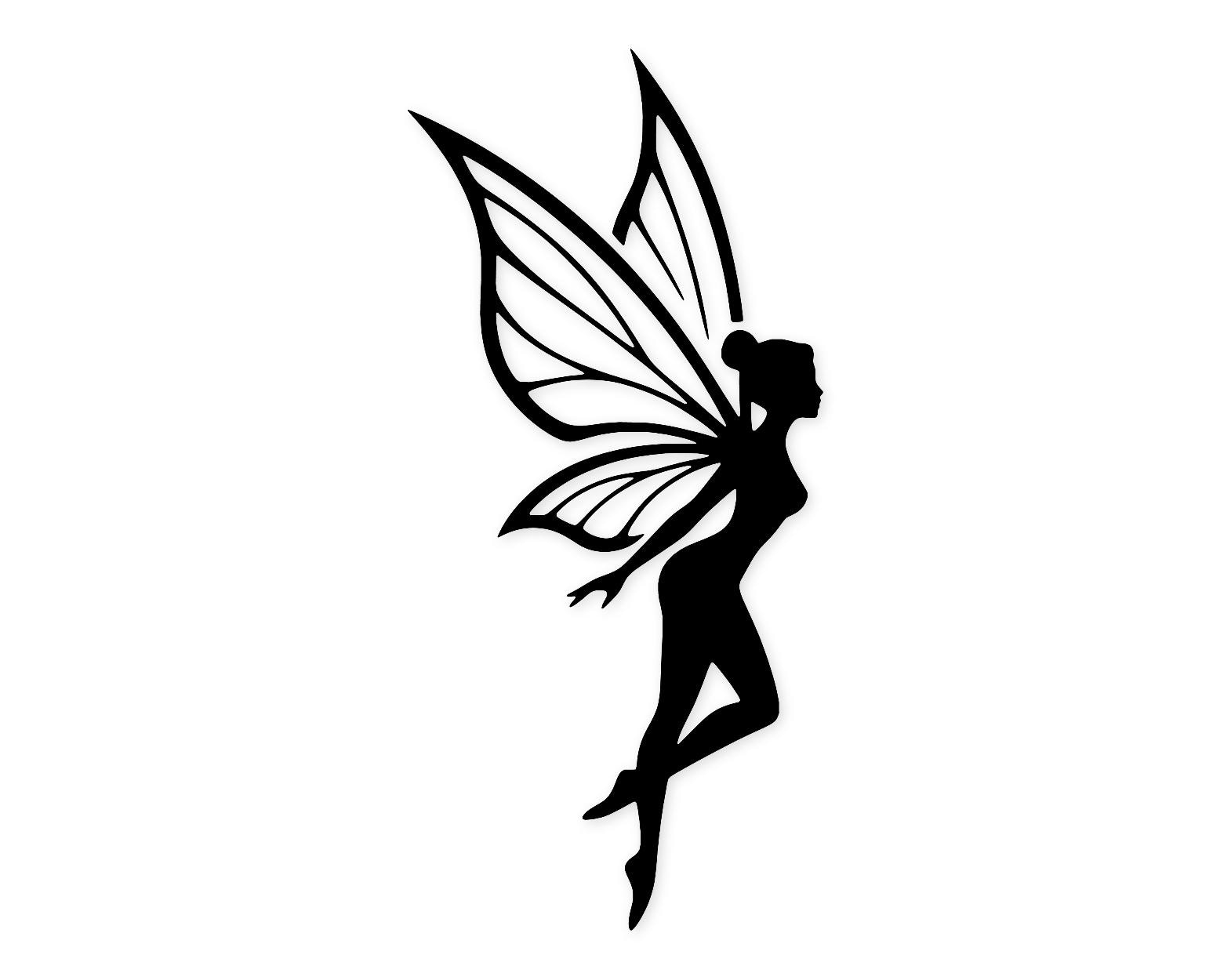 Fairy Silhouette Svg Png: Elegant Design For Crafts