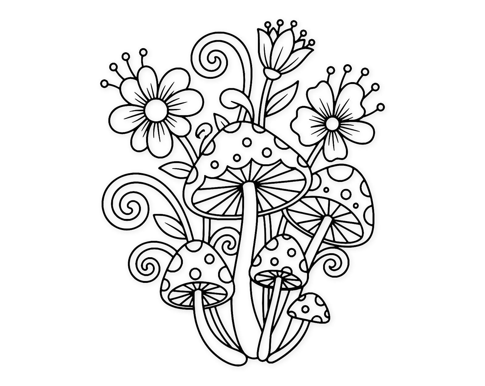 Fairy Garden Svg Png: Bold Clean Outline Cut File For Crafts