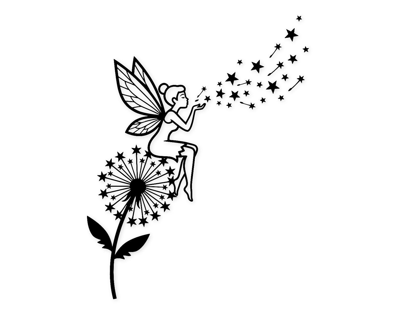 Catch A Wish Svg Png: Bold Fairy Design For Crafts