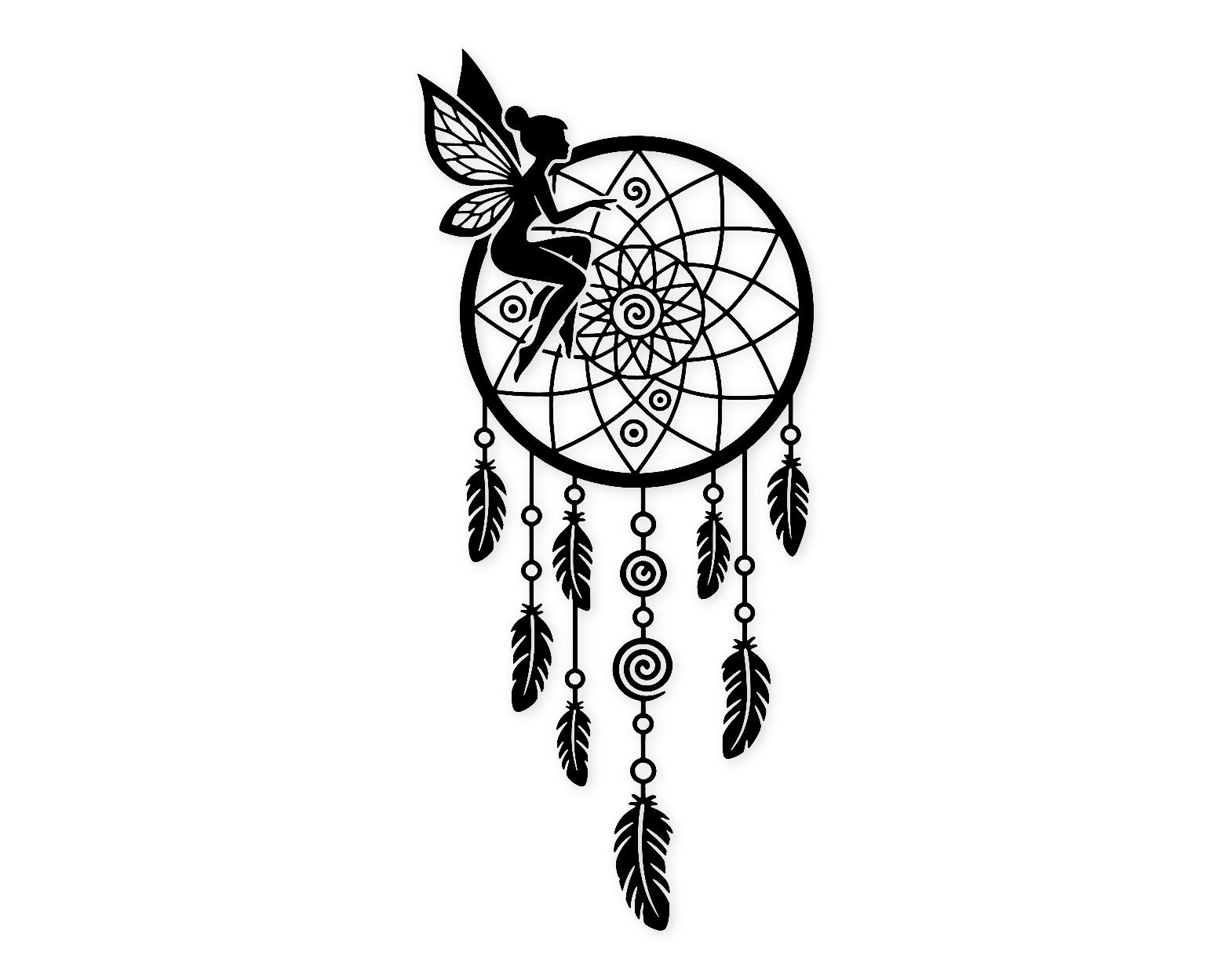 Dreamcatcher Fairy Svg Png: Bold Design For T-Shirts