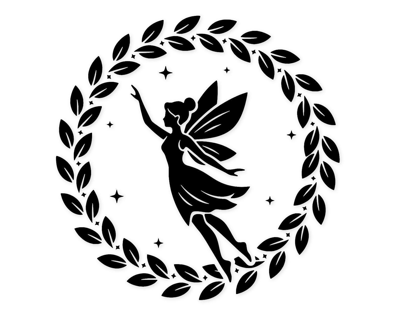 Fairy Flight Svg Png: Bold Lines Design For T-Shirts