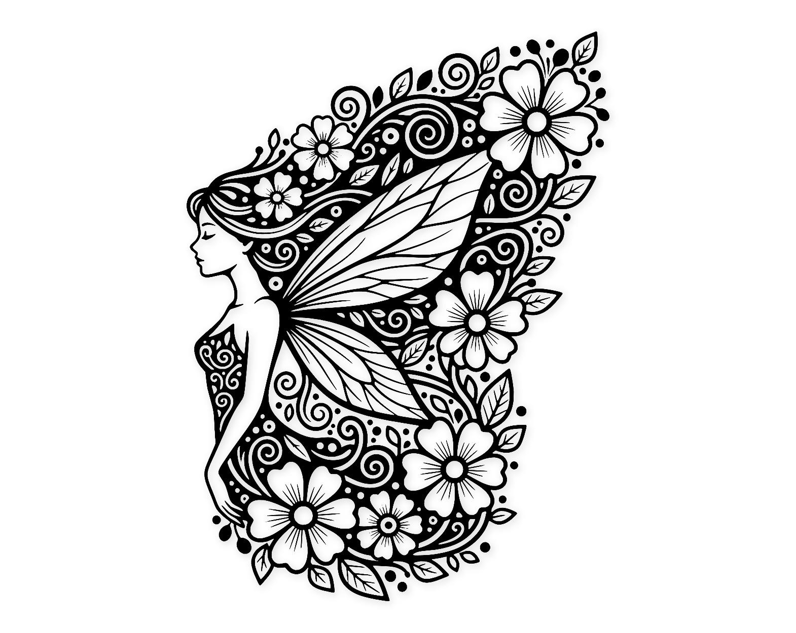 Surrounded By Flowers Svg Png: Cut Ready Digital Design For Cricut Silhouette