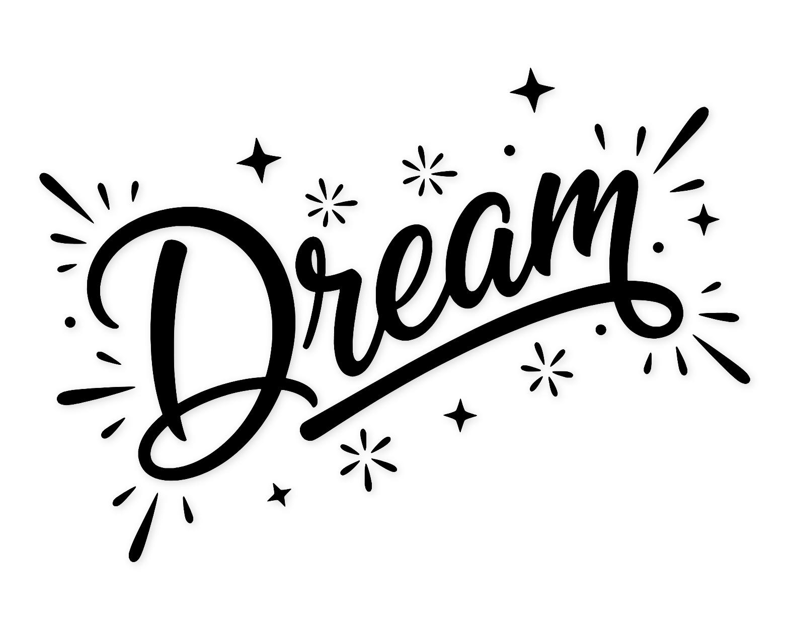 Fairy Typography - Dream Svg Png: Cut Ready Digital Design For Cricut Silhouette