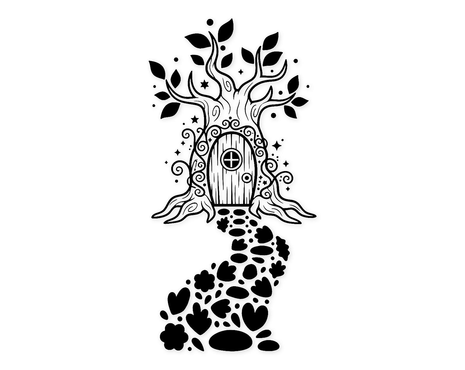 Flower Petal Path Svg Png: Cut Ready Digital Design For Cricut Silhouette