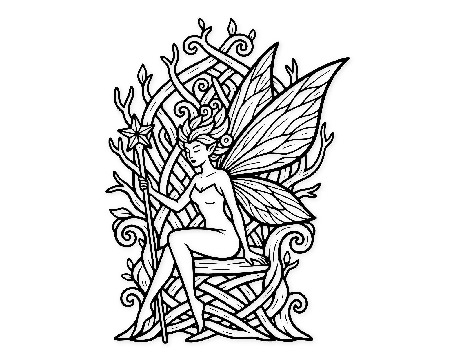 Forest Throne Svg Png: Elegant Cut File For Fantasy Art