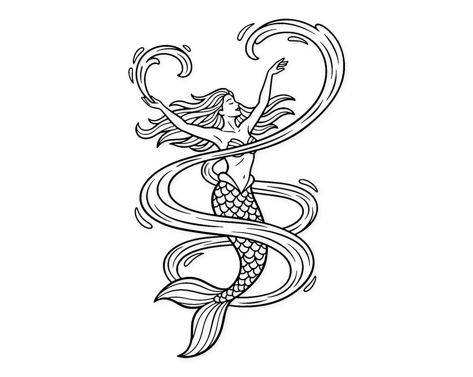 Mermaid Dance Svg Png: Cut Ready Digital Design For Cricut Silhouette