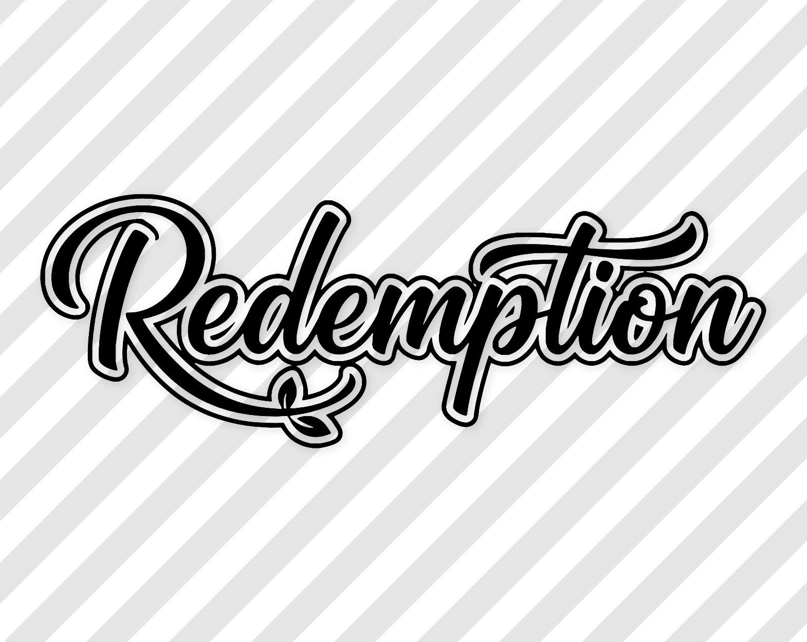 Redemption Svg: Elegant Script For T-Shirt Designs