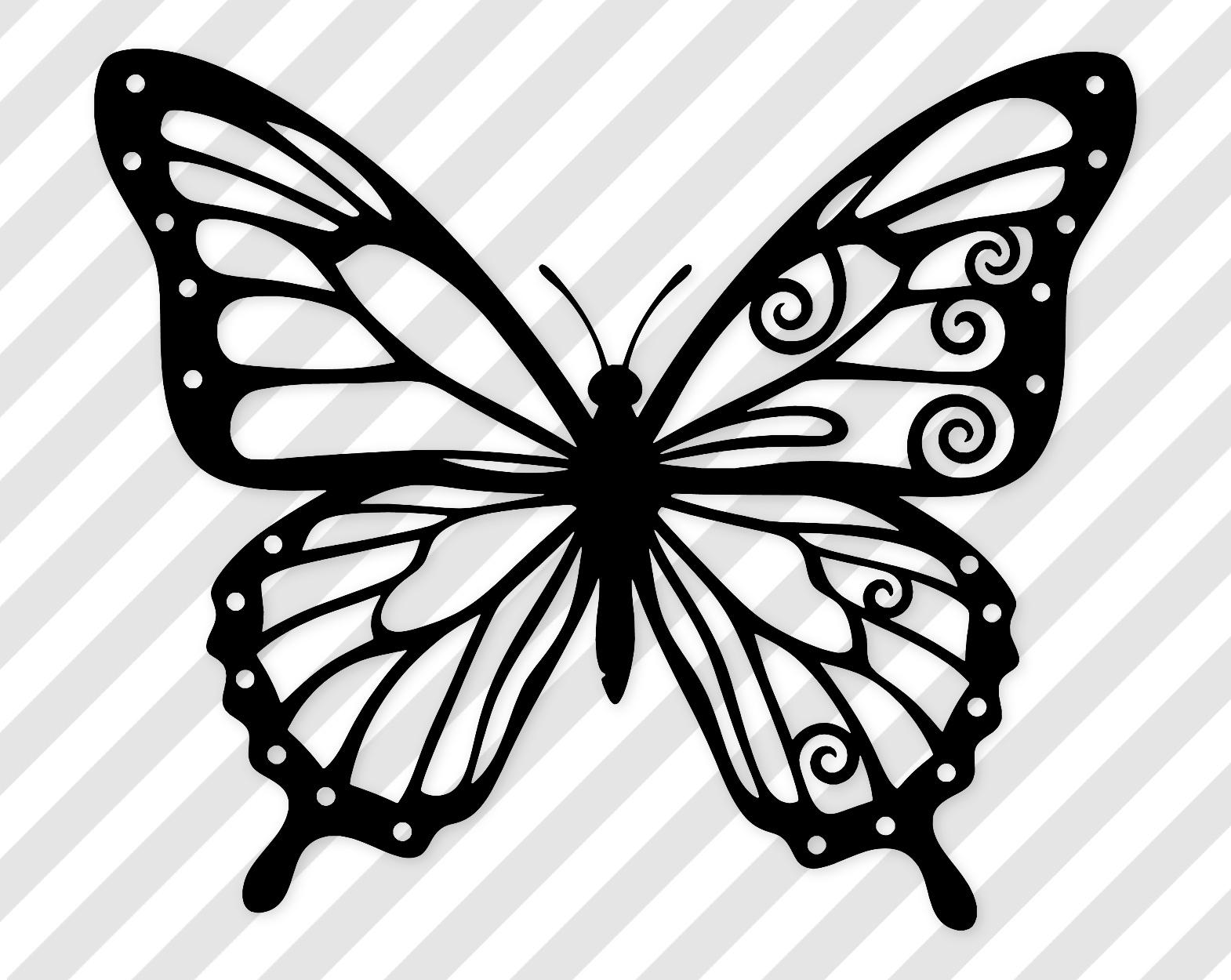 Butterfly Svg: Bold Silhouette Design For Cricut Projects